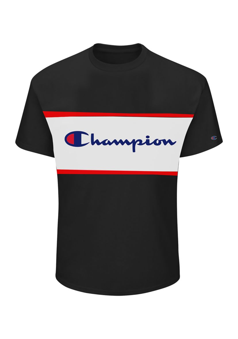 Big & Tall Chest Stripe Graphic T-Shirt 