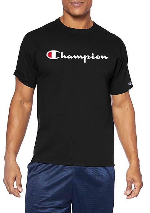 Champion® Big &amp; Tall Script Logo Graphic T-Shirt
