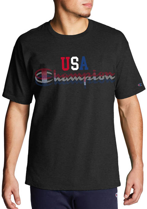 Champion® Big &amp; Tall USA Graphic T-Shirt