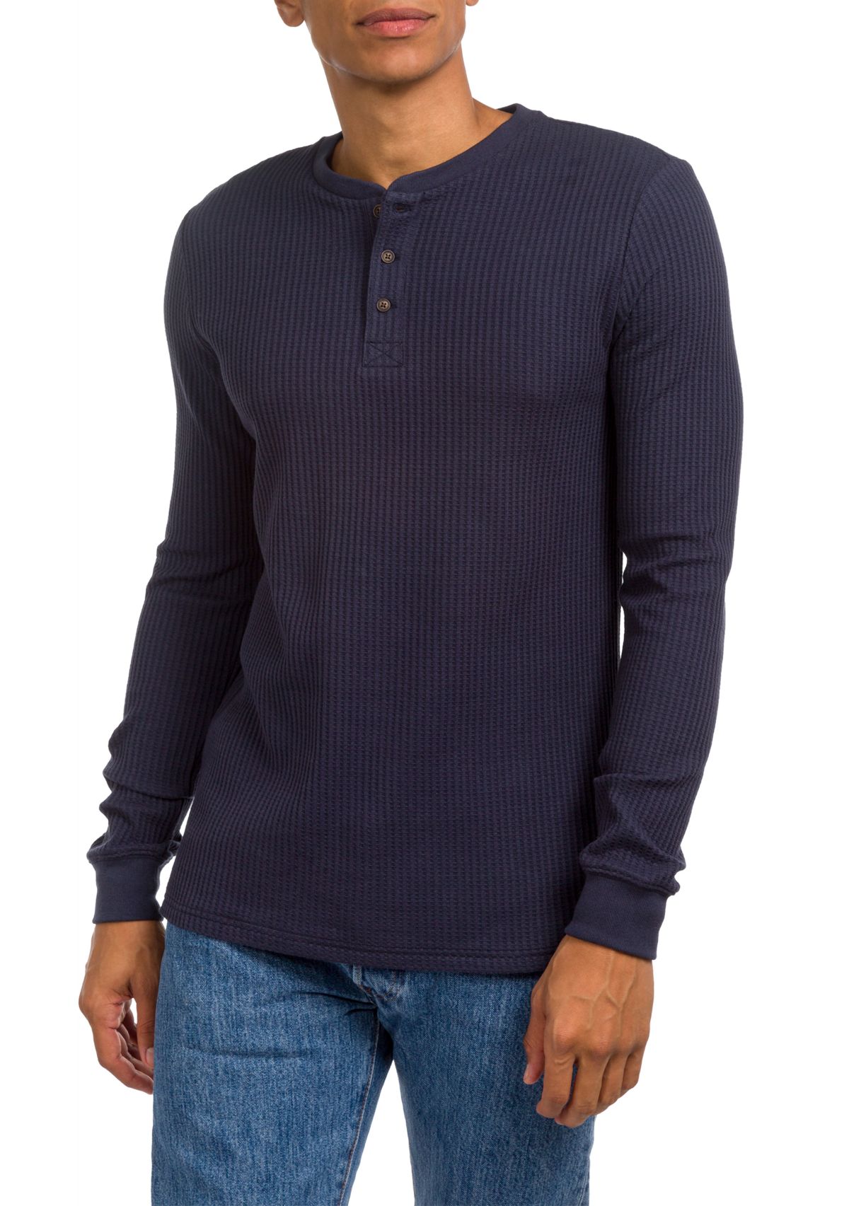 Outerspace Long Sleeve Henley Shirt