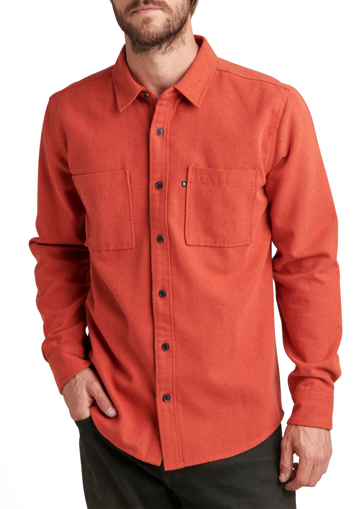 Long Sleeve Double Pocket Woven Shirt