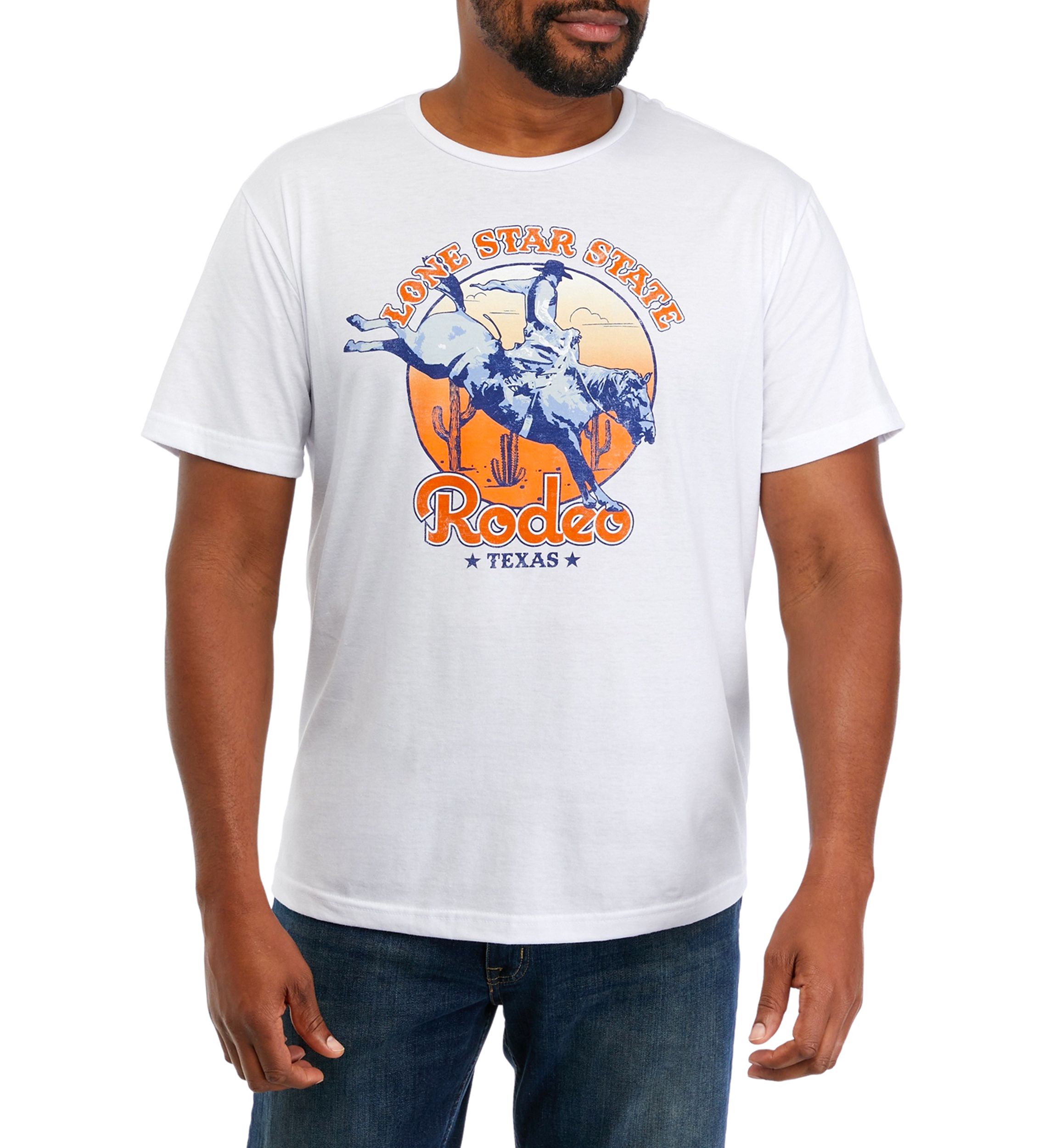 Big & Tall Lone Star Rodeo Graphic T-Shirt