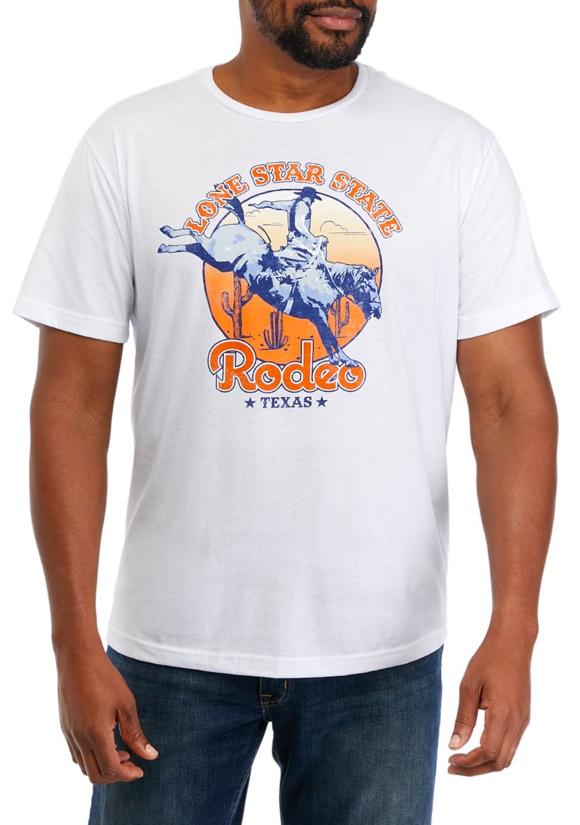 Big & Tall Lone Star Rodeo Graphic T-Shirt