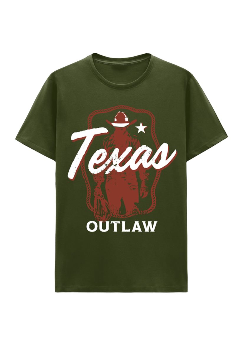 Mens Texas Outlaw Graphic T-Shirt