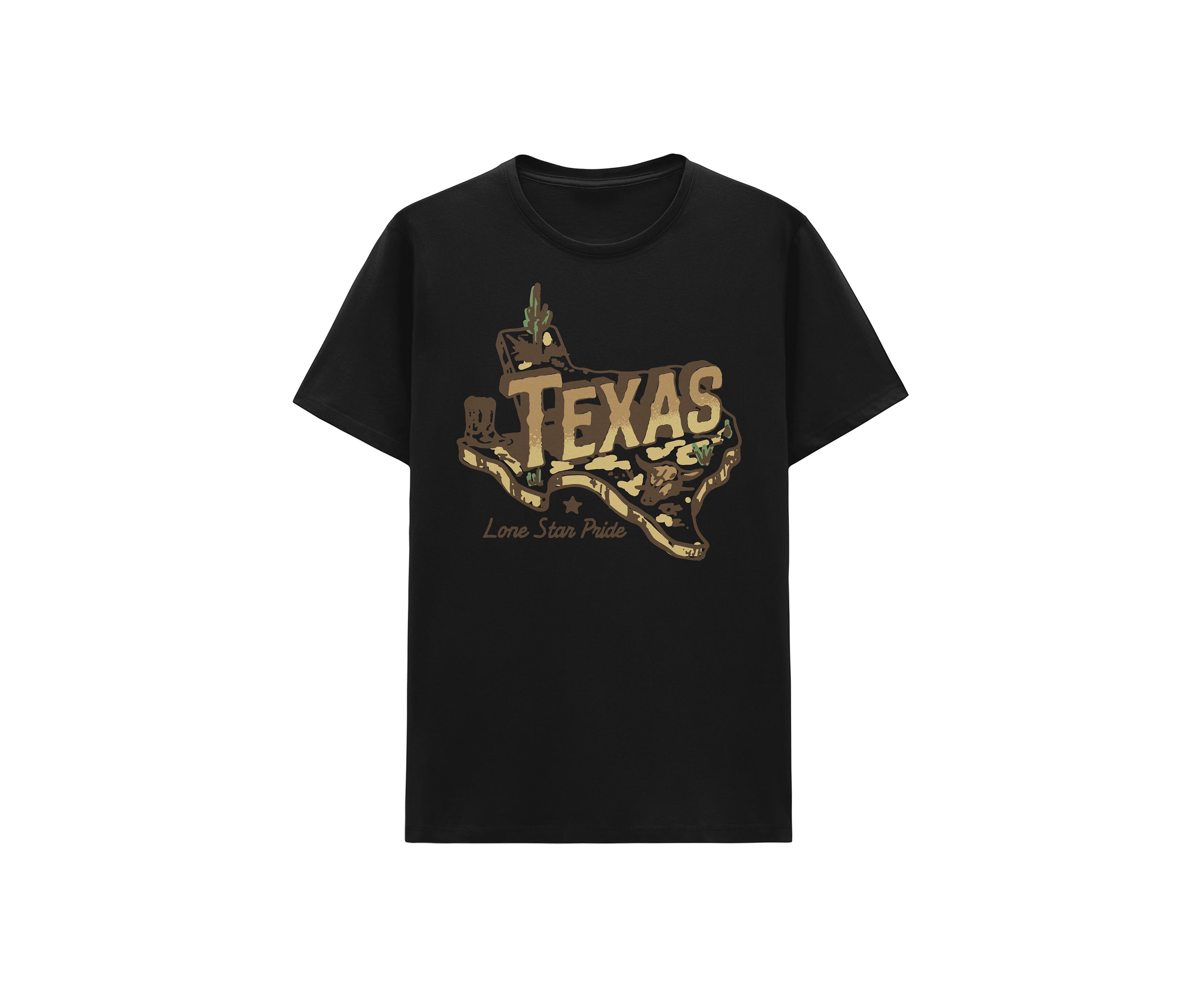 Mens Lone Star Graphic T-Shirt