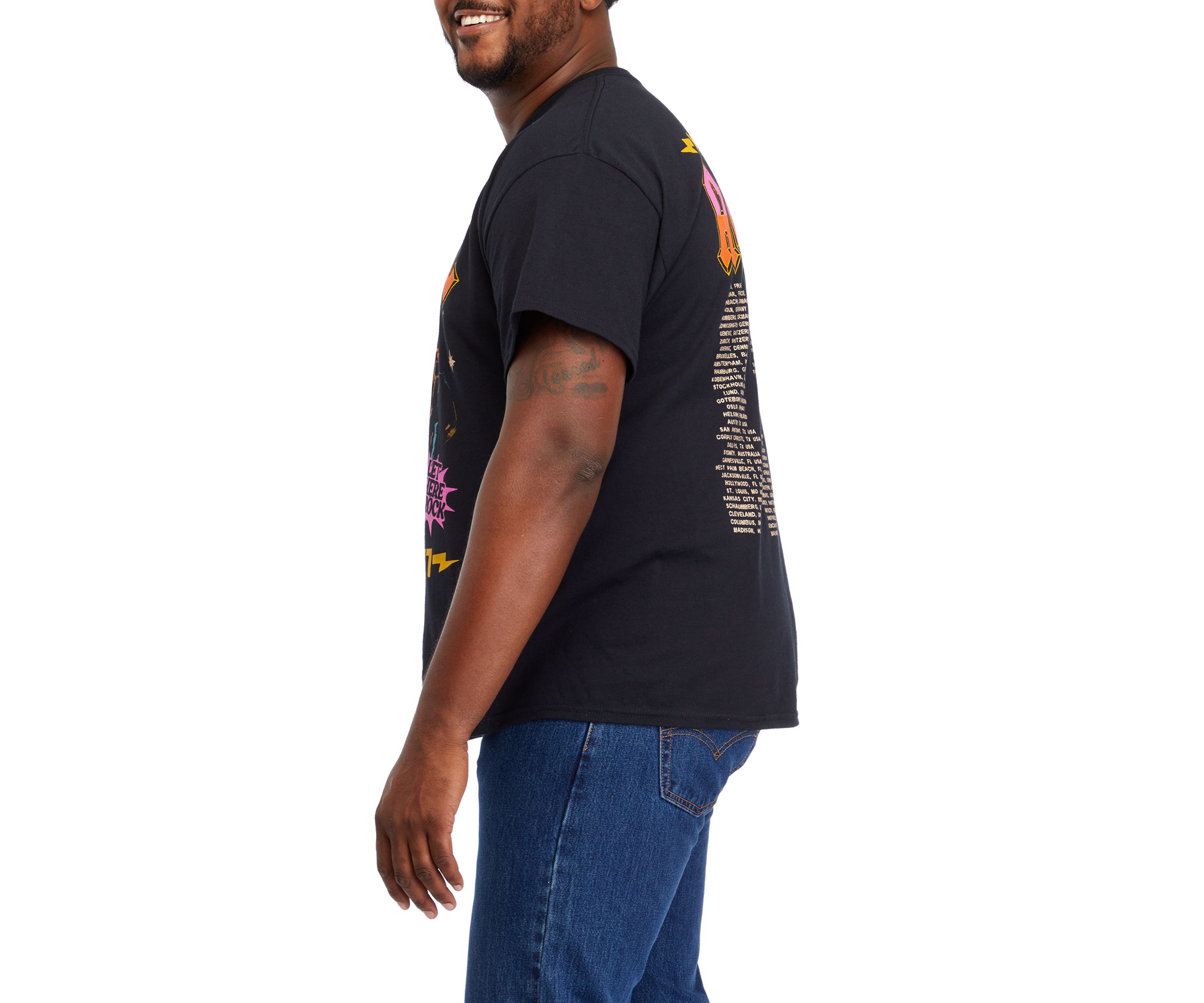 Big & Tall Short Sleeve ACDC World Tour Graphic T-Shirt