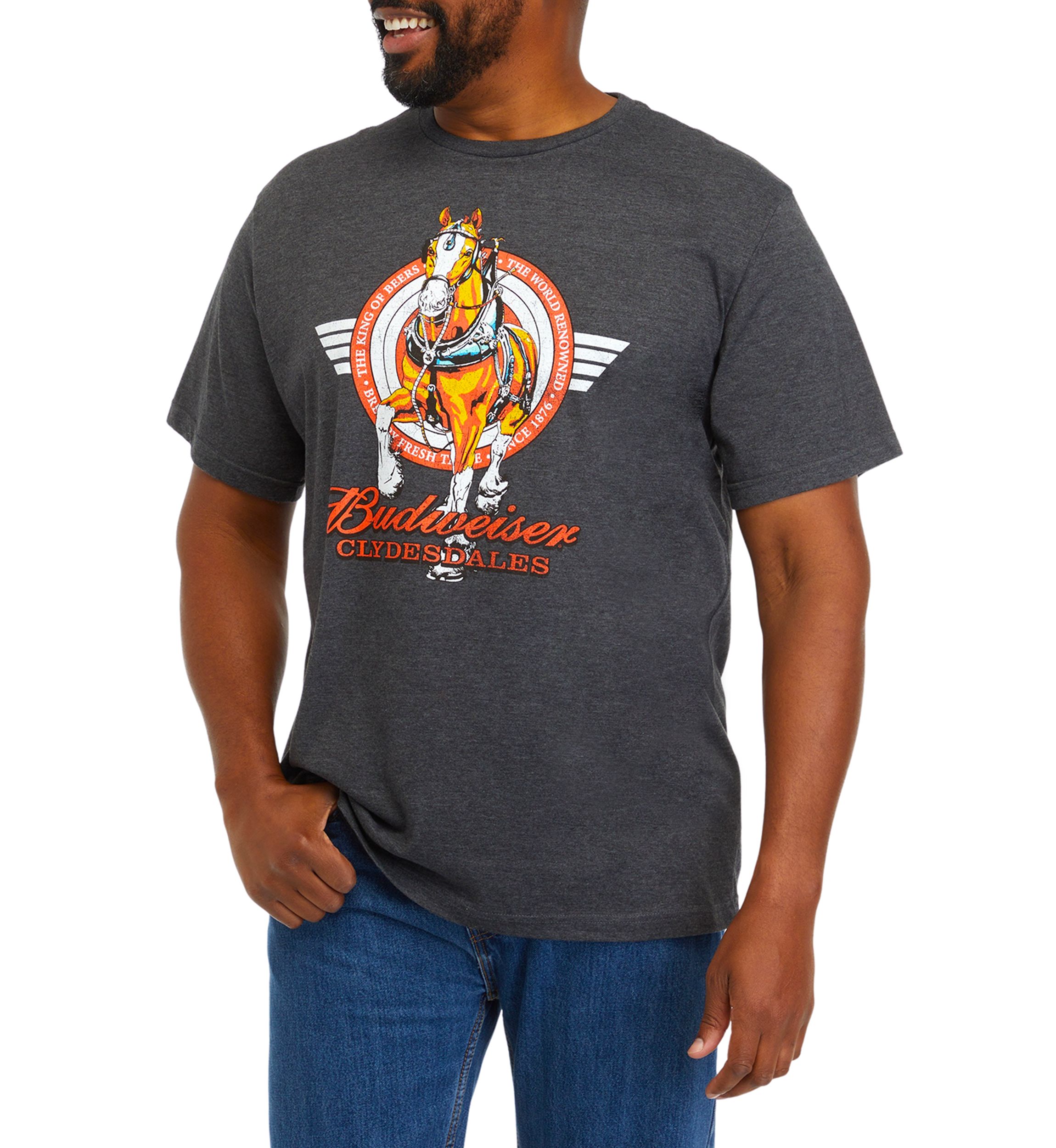 Big & Tall Short Sleeve Budweiser Graphic T-Shirt 