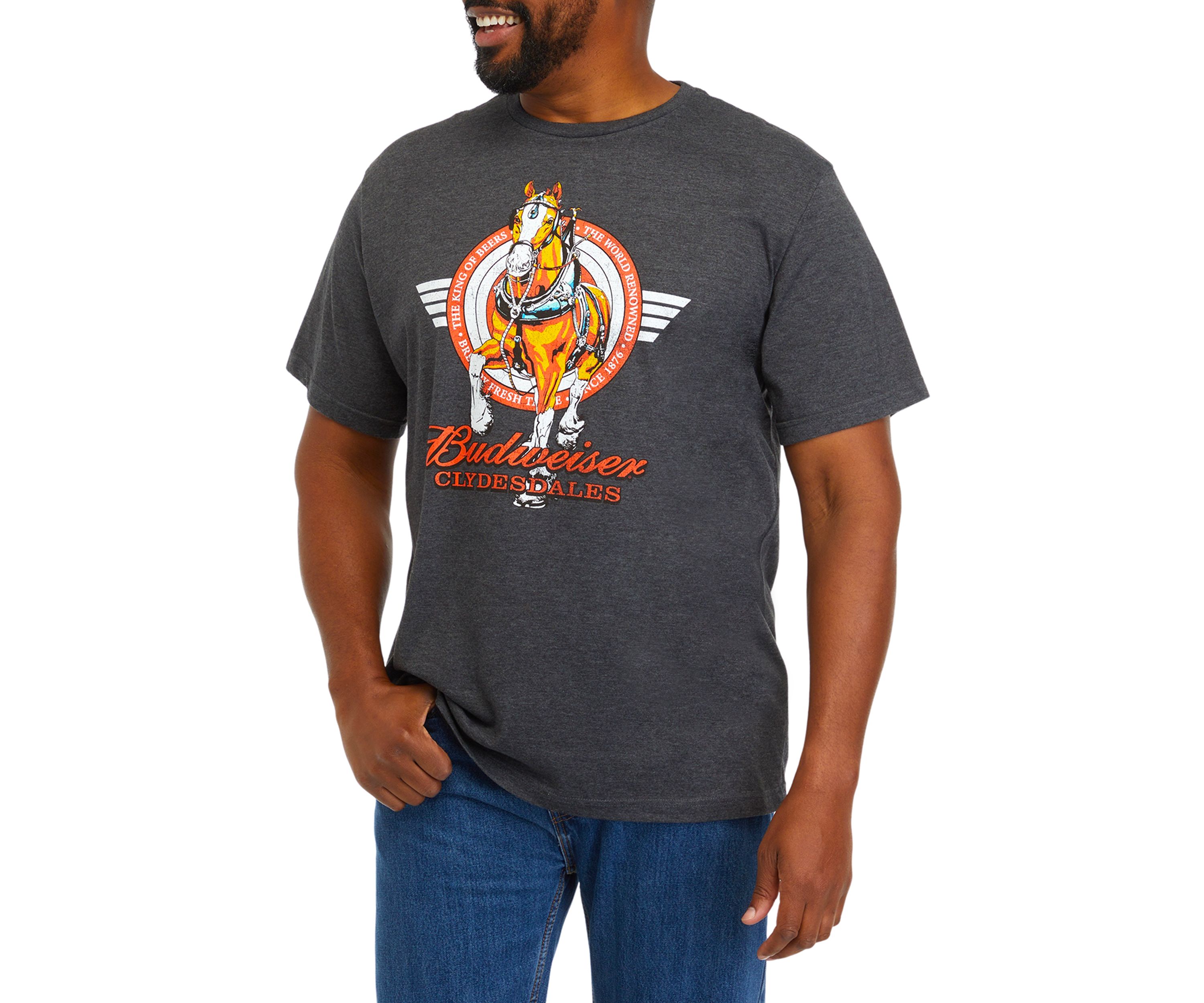 Big & Tall Short Sleeve Budweiser Graphic T-Shirt 