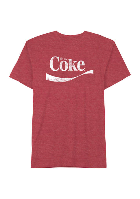 Coca-Cola Short Sleeve Red Heather Coke Graphic T-Shirt