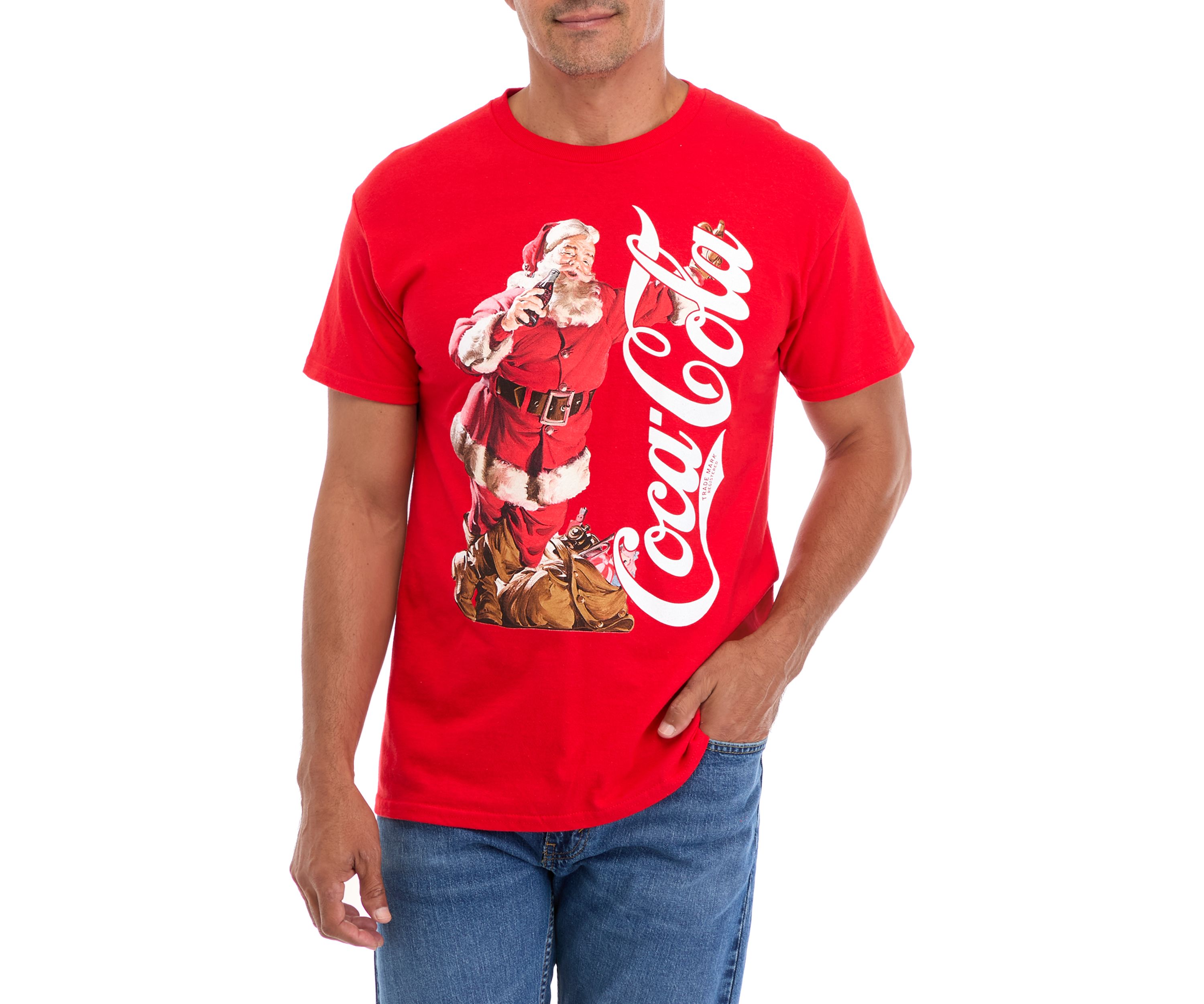 Santas Coke Short Sleeve Graphic T-Shirt