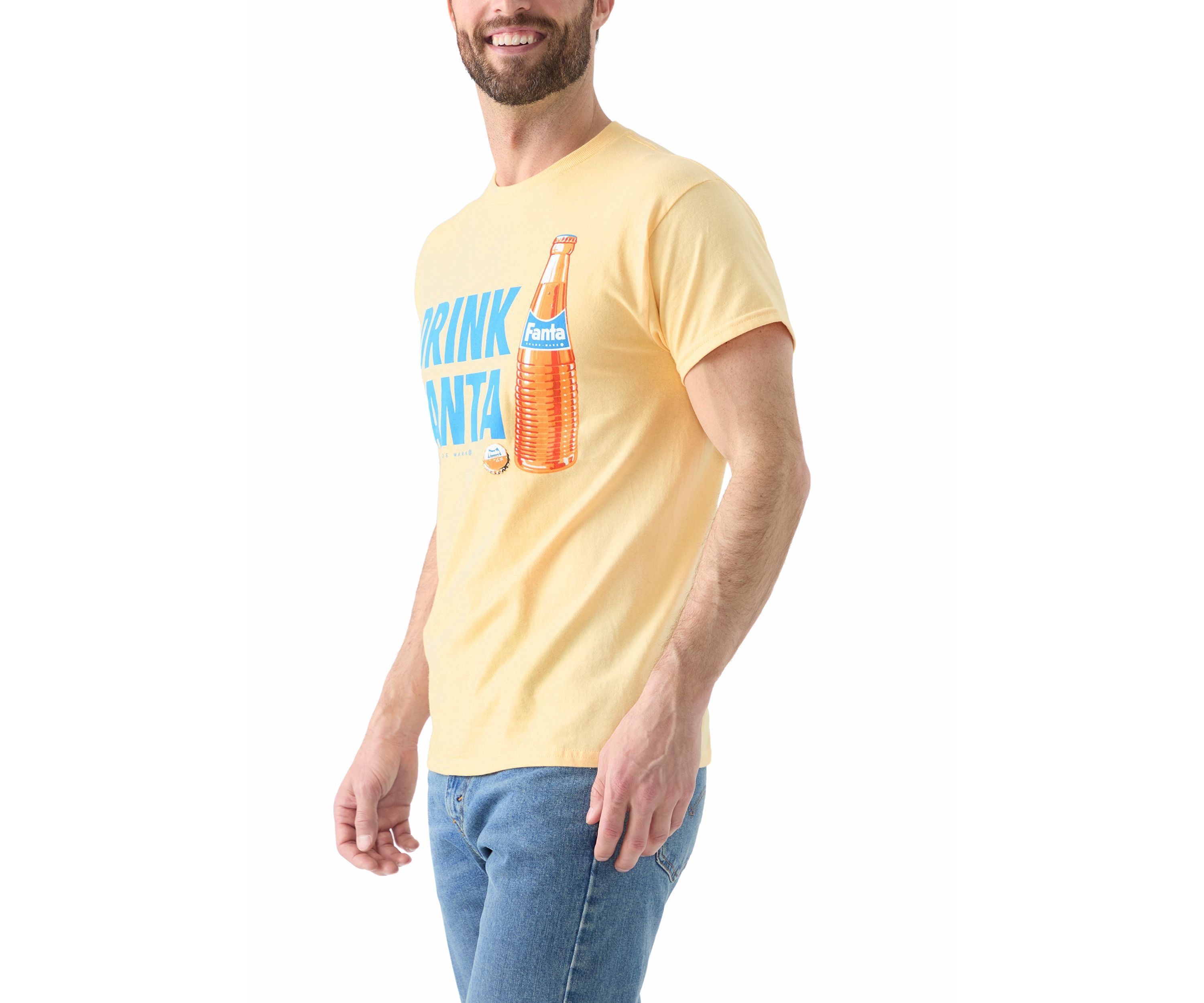Mens Orange Fanta Graphic T-Shirt