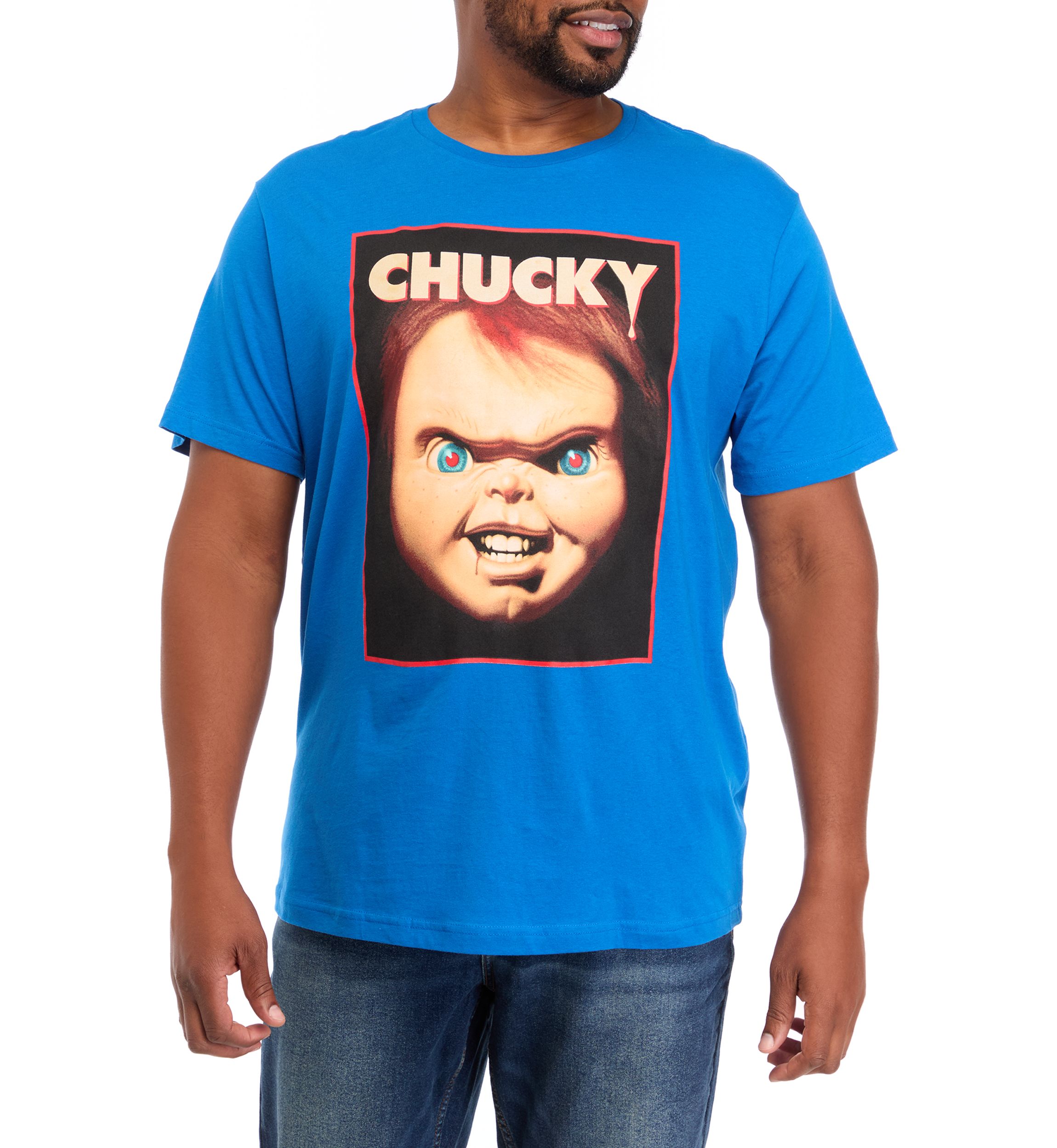 Big & Tall Short Sleeve VHS Cover Chucky Graphic T-Shirt