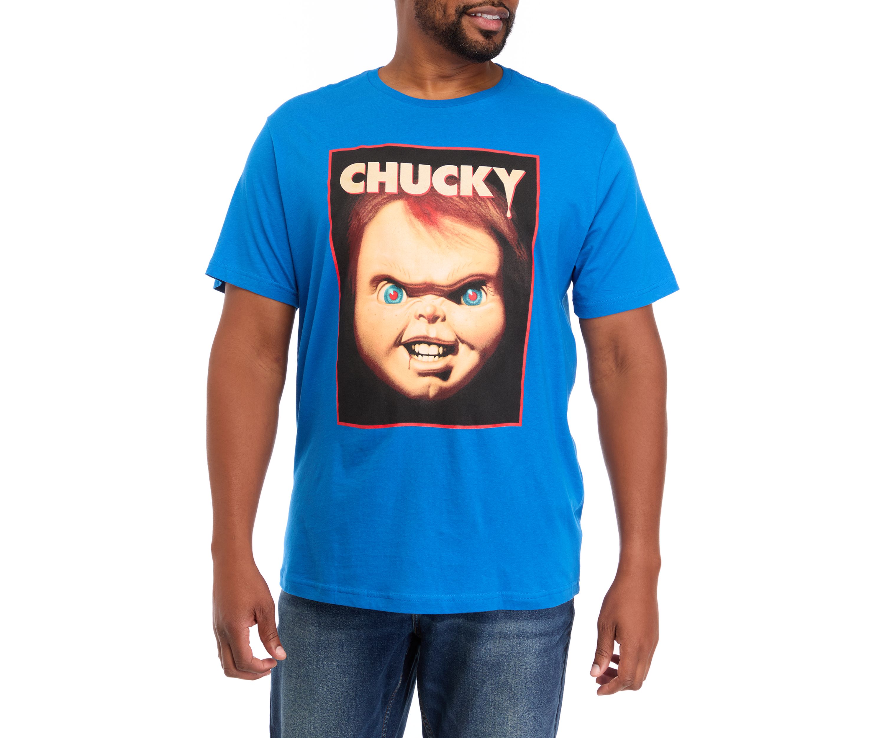 Big & Tall Short Sleeve VHS Cover Chucky Graphic T-Shirt