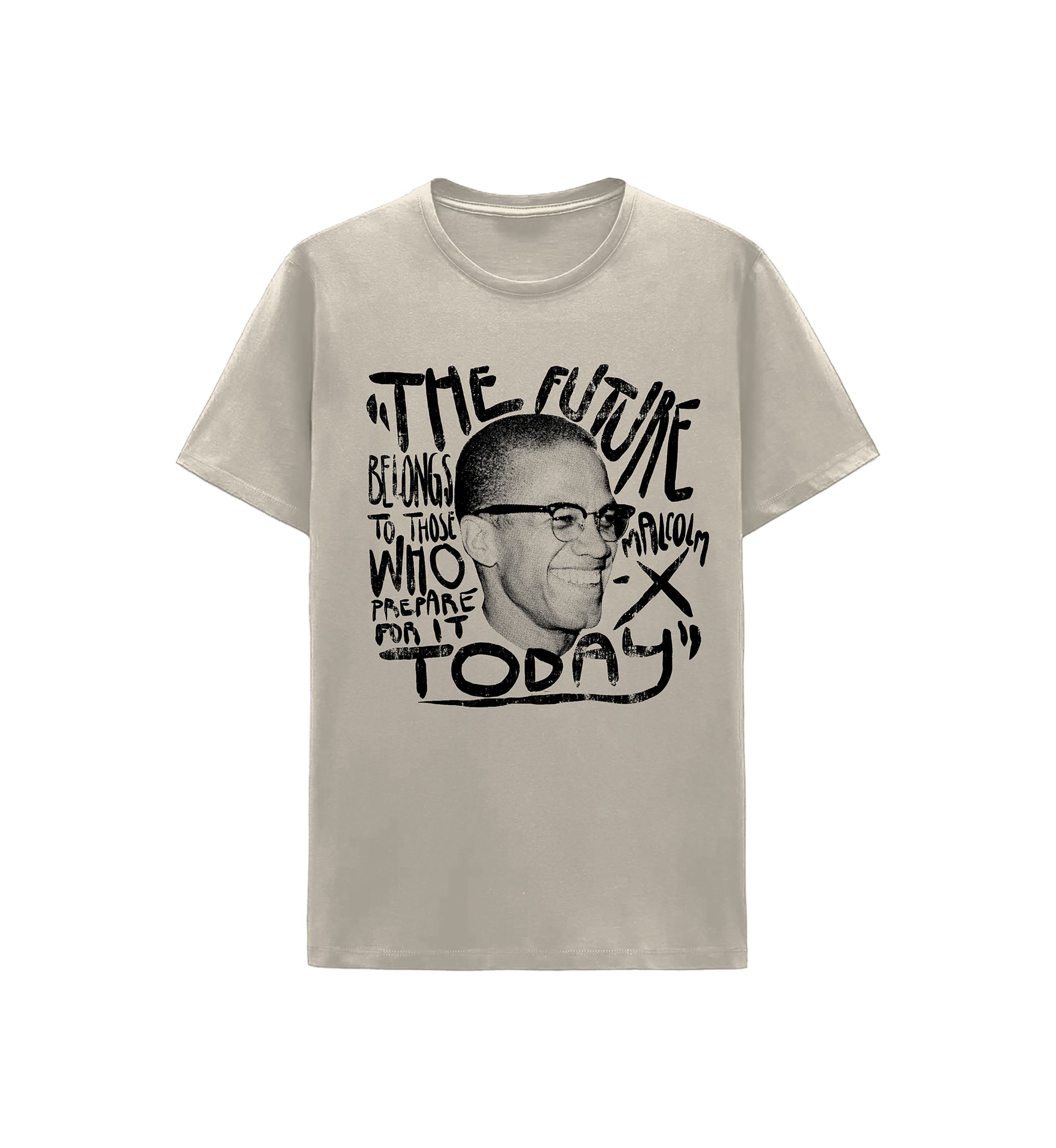 Mens Malcolm X Future Graphic T-Shirt