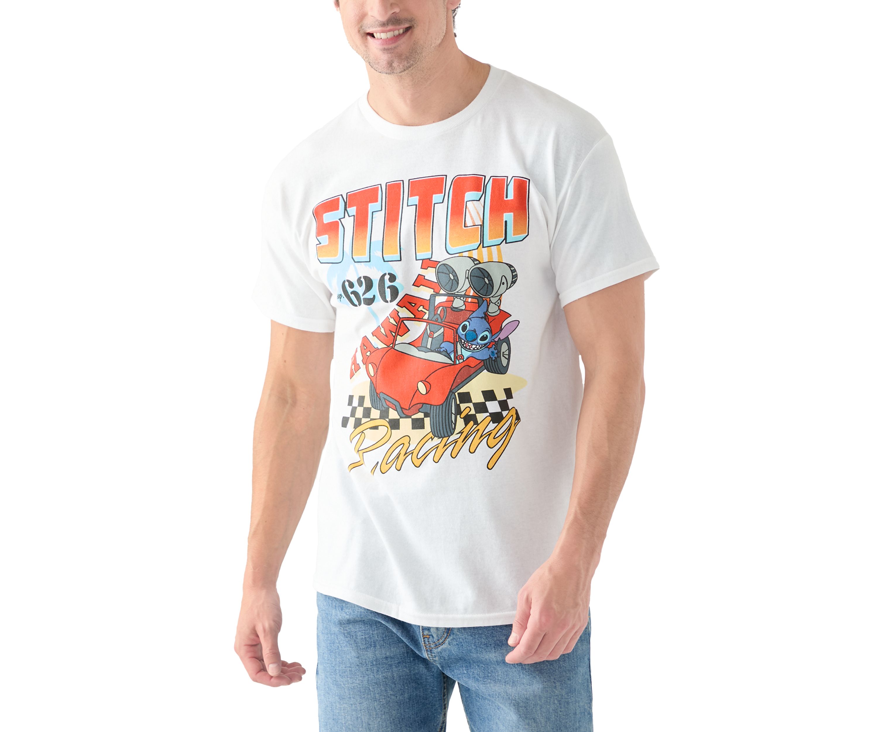 Stitch Race Graphic T-Shirt