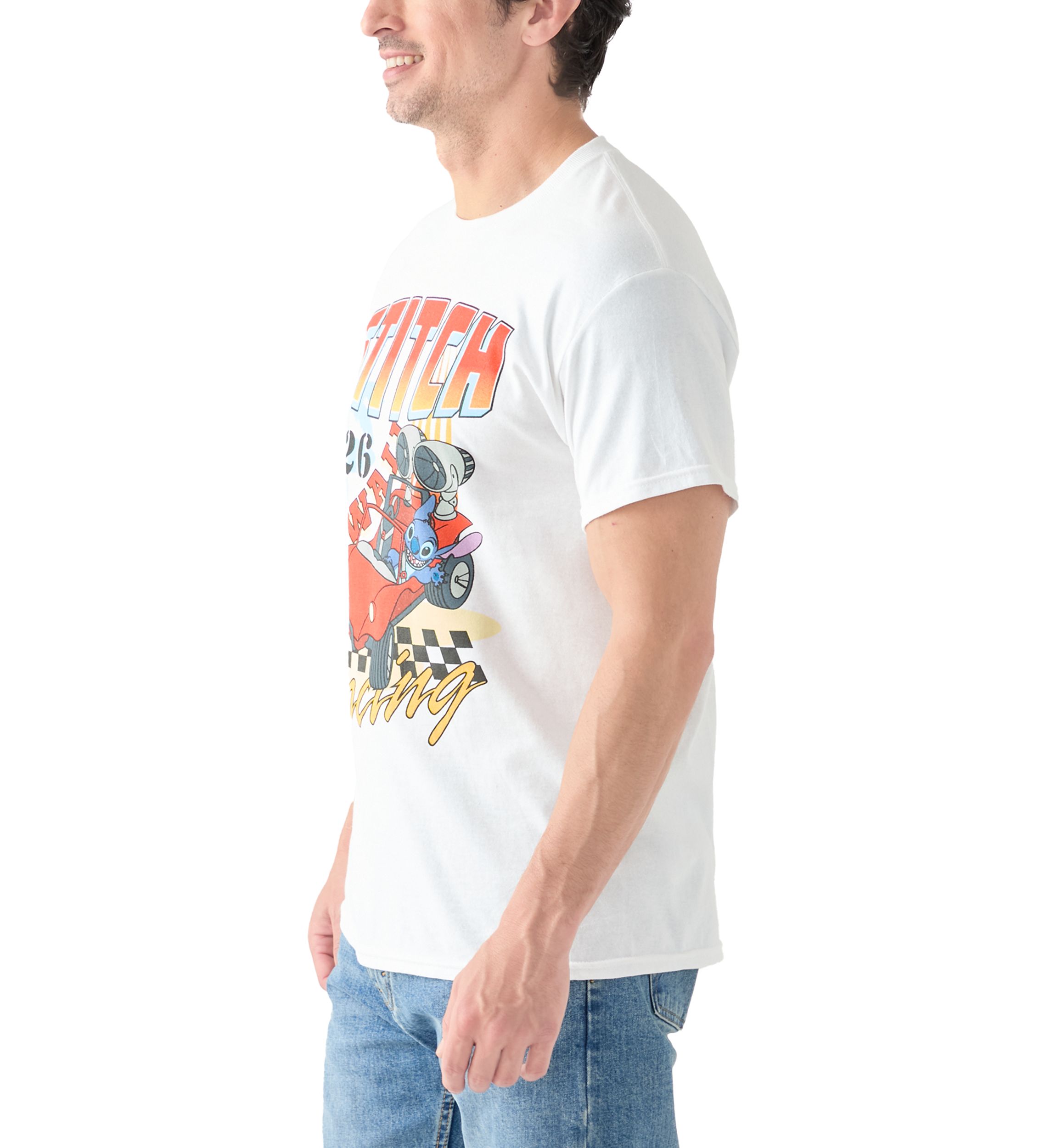 Stitch Race Graphic T-Shirt