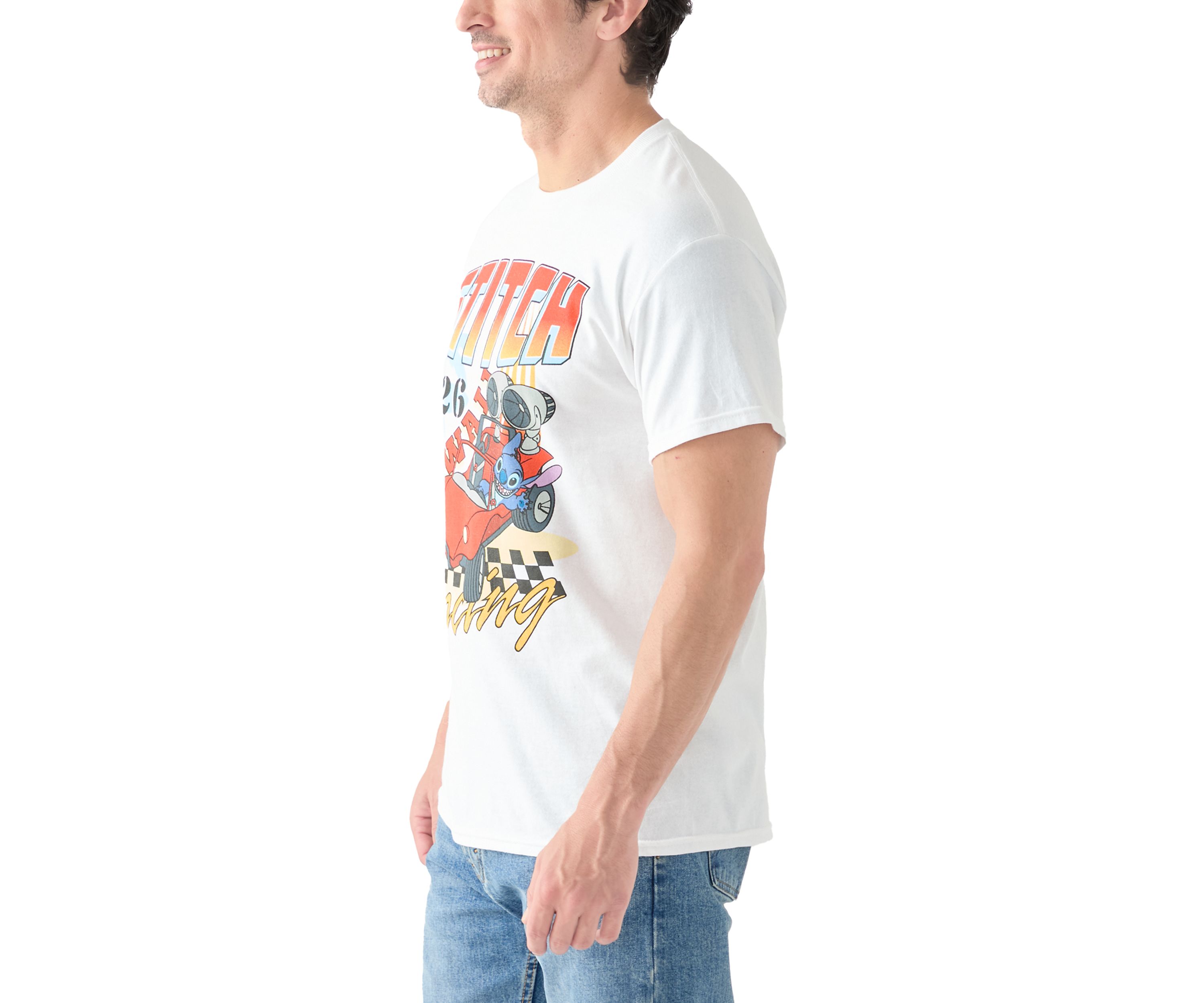 Stitch Race Graphic T-Shirt