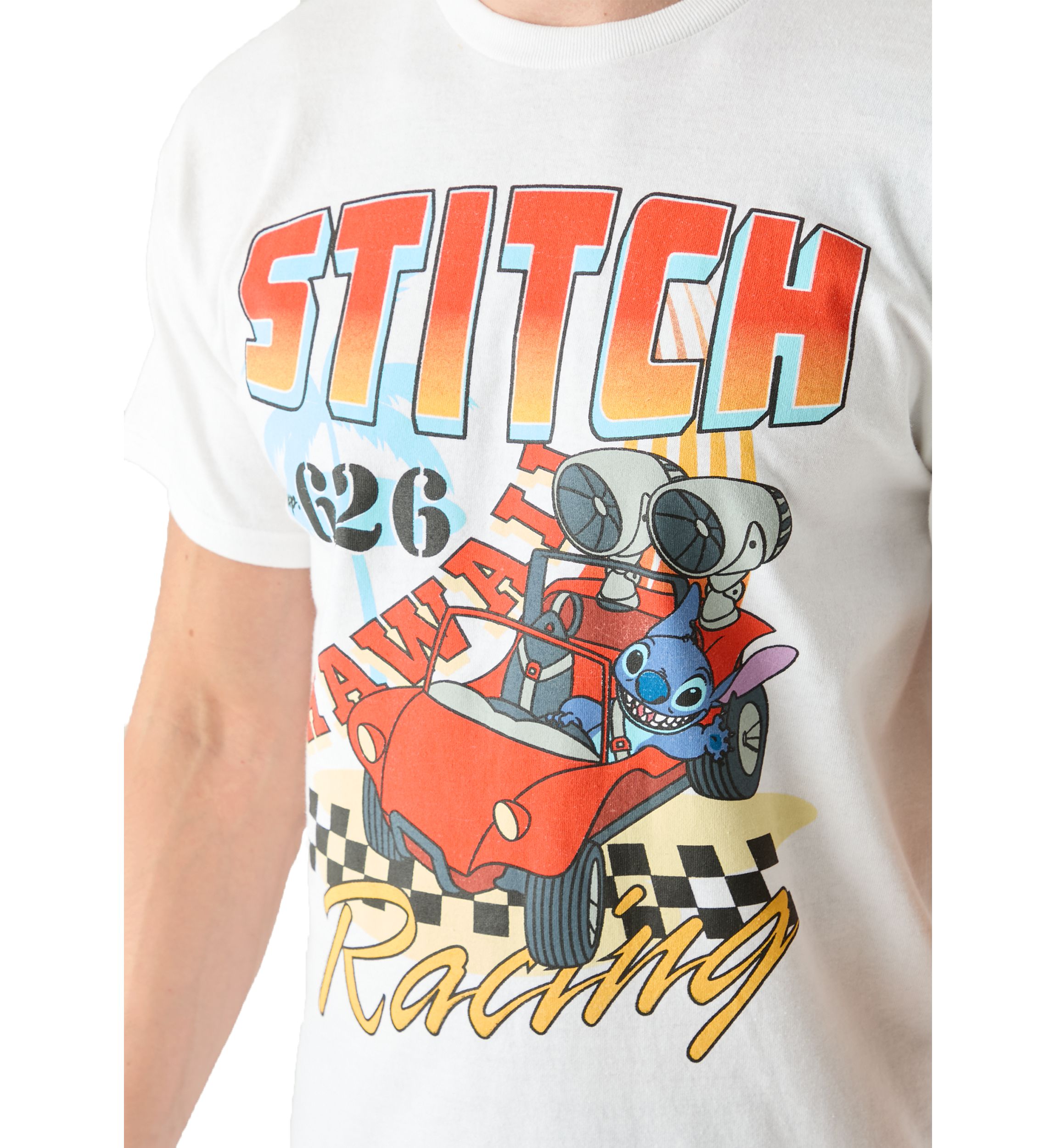 Stitch Race Graphic T-Shirt