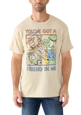 Disney Pixar Men's You've Got A Friend In Me Graphic T-Shirt, Sand, 2XL
