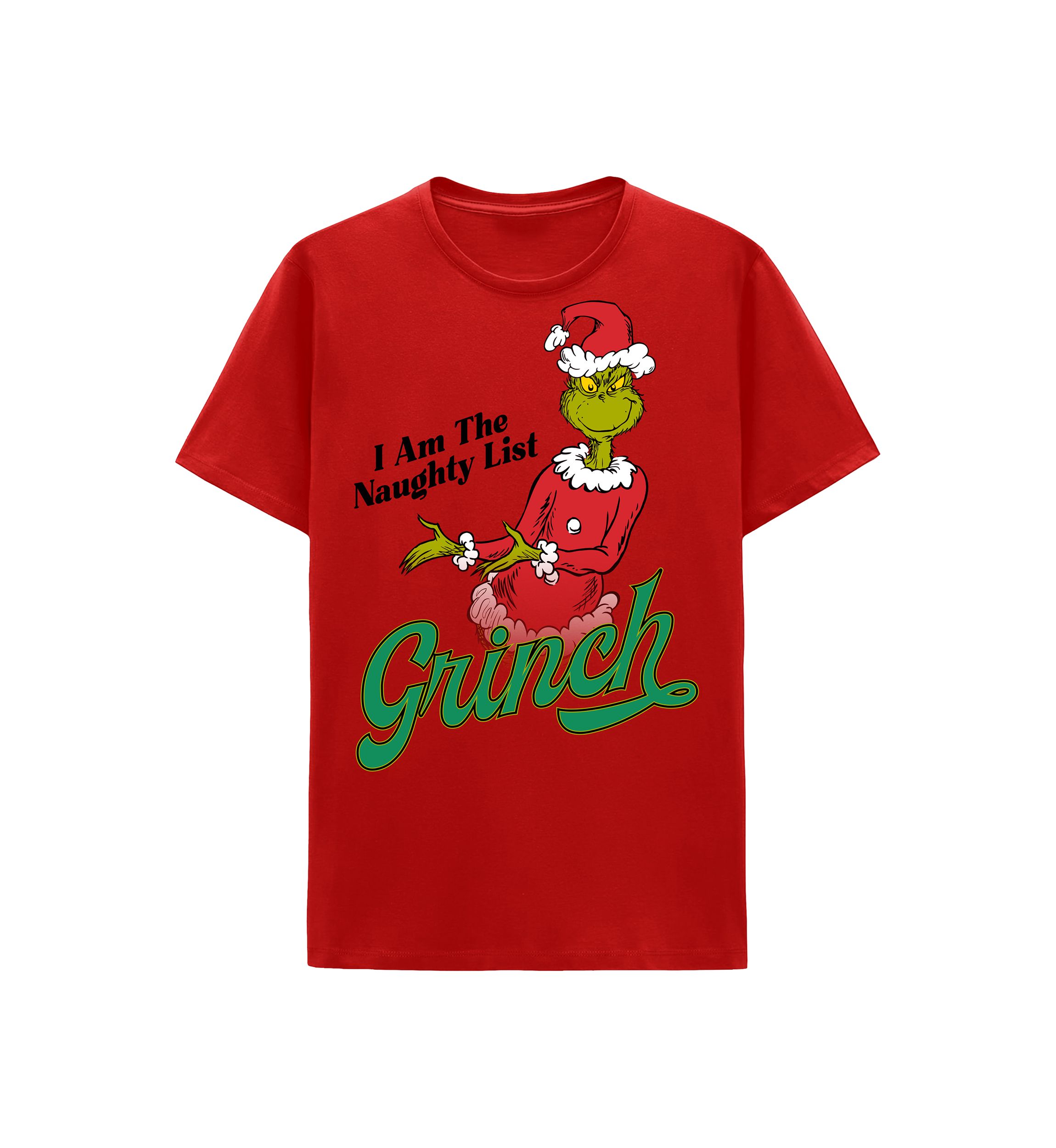 Short Sleeve Grinch On the List Graphic T-Shirt 