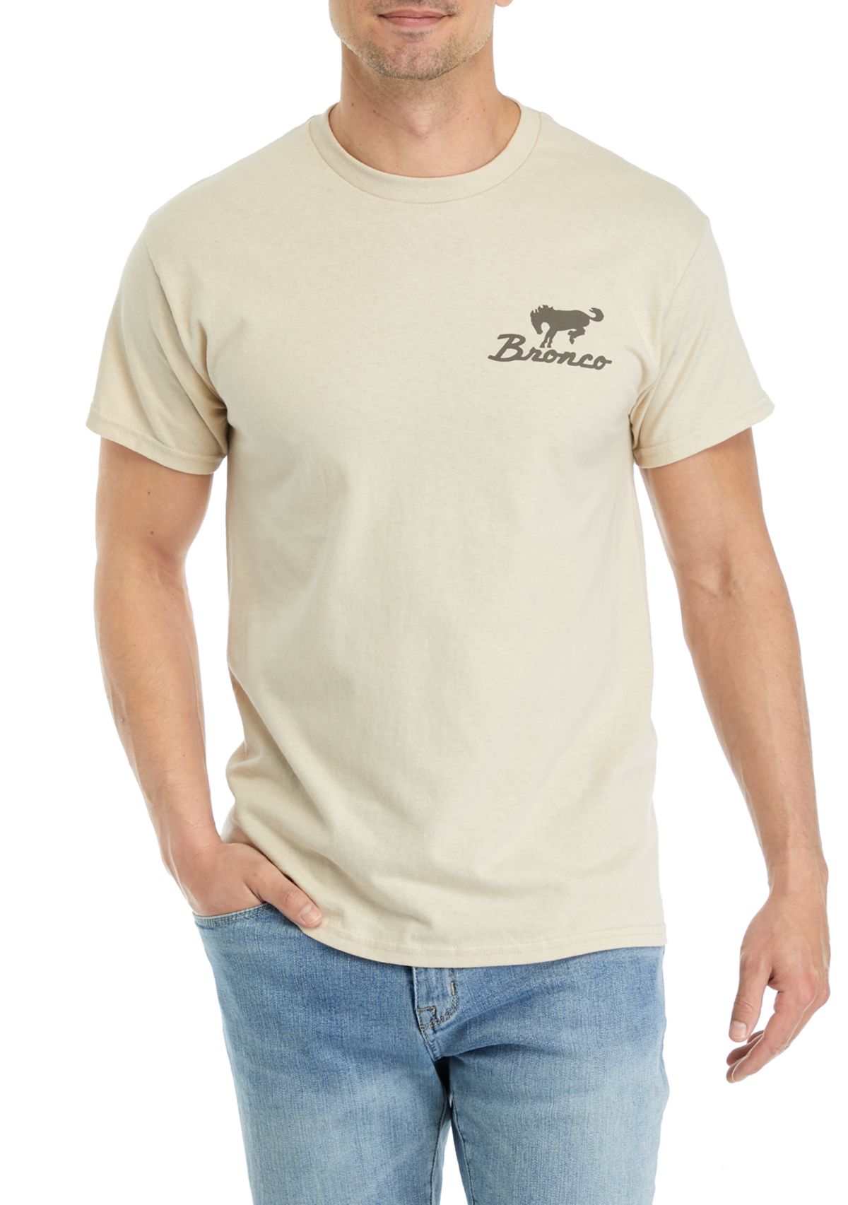 Tough Free-Wheelin Ford Bronco Graphic T-Shirt 