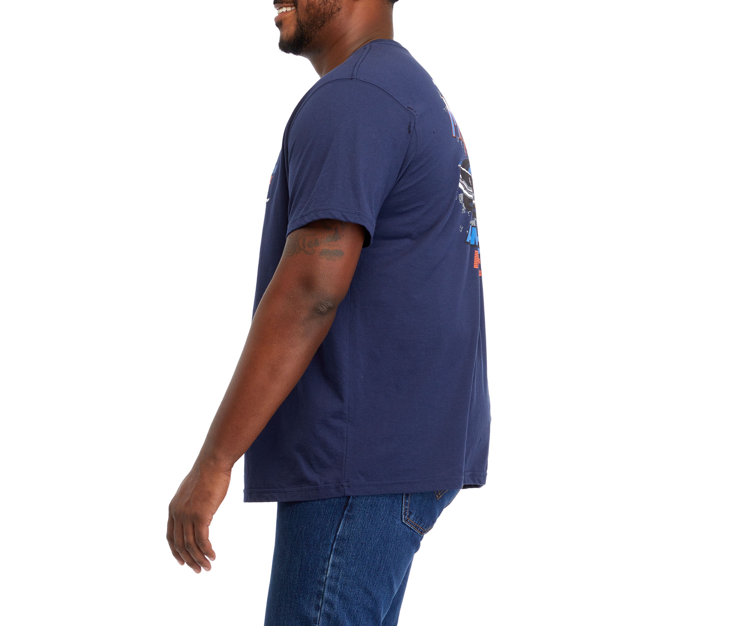 Big & Tall Short Sleeve American Muscle Mustang Graphic T-Shirt