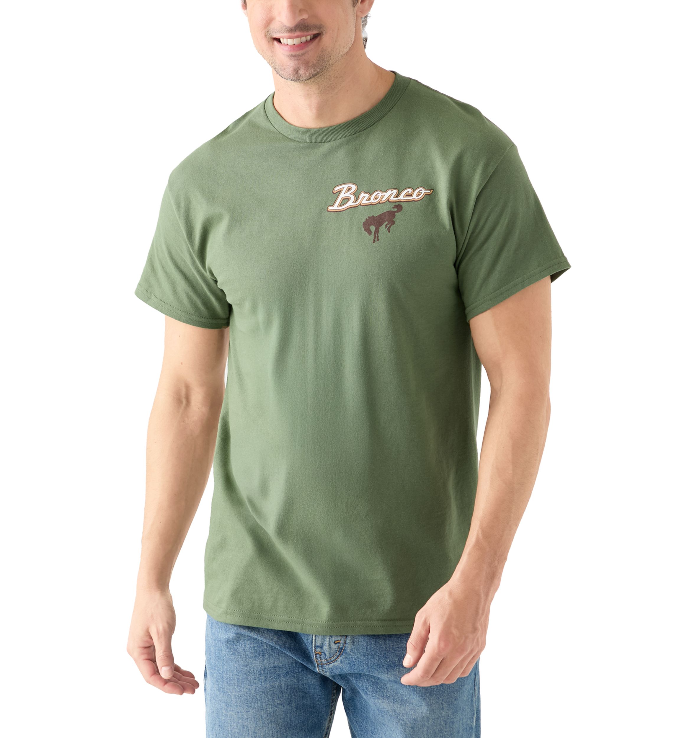 Bronco Sketch Graphic Crew Neck T-Shirt