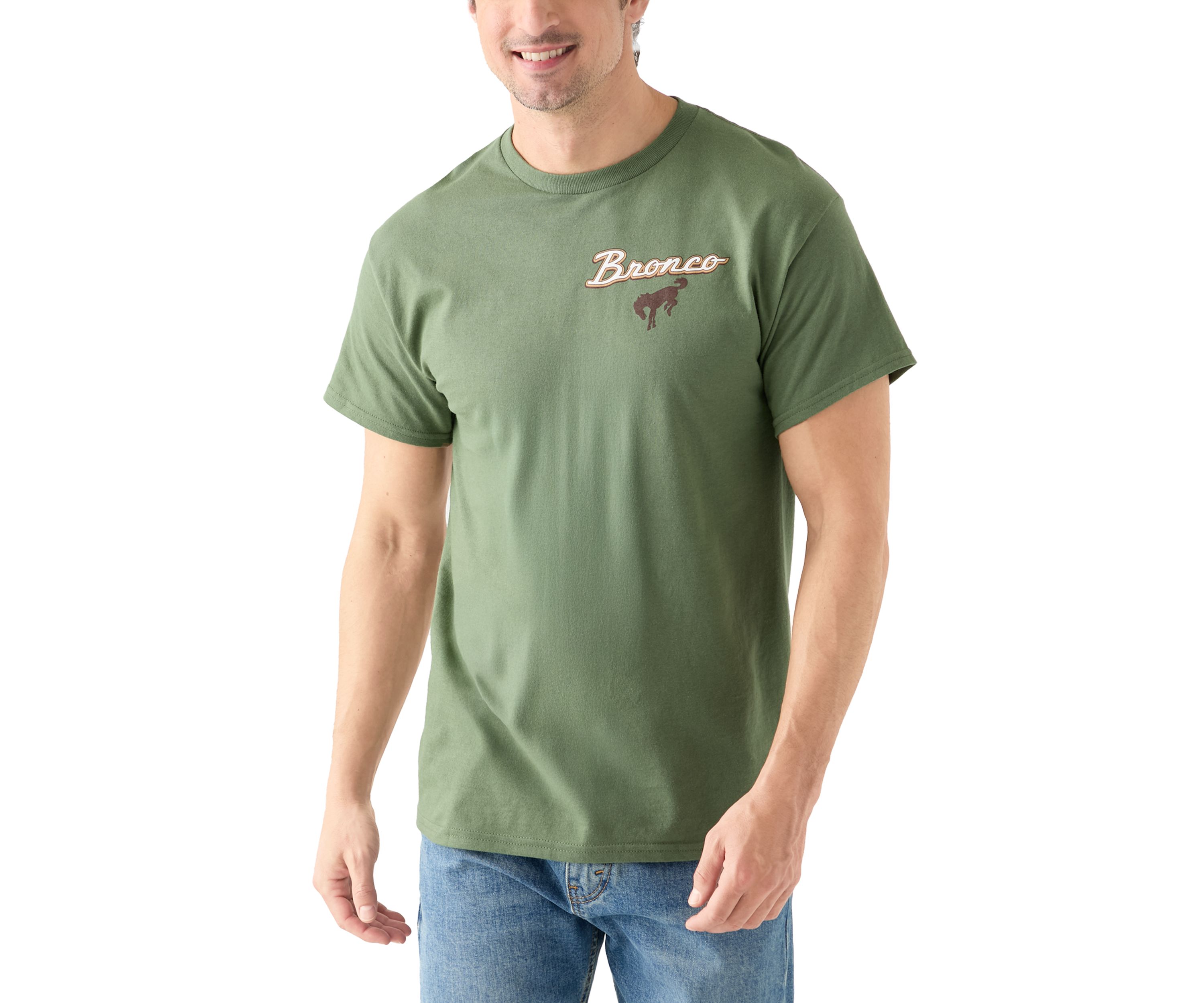 Bronco Sketch Graphic Crew Neck T-Shirt
