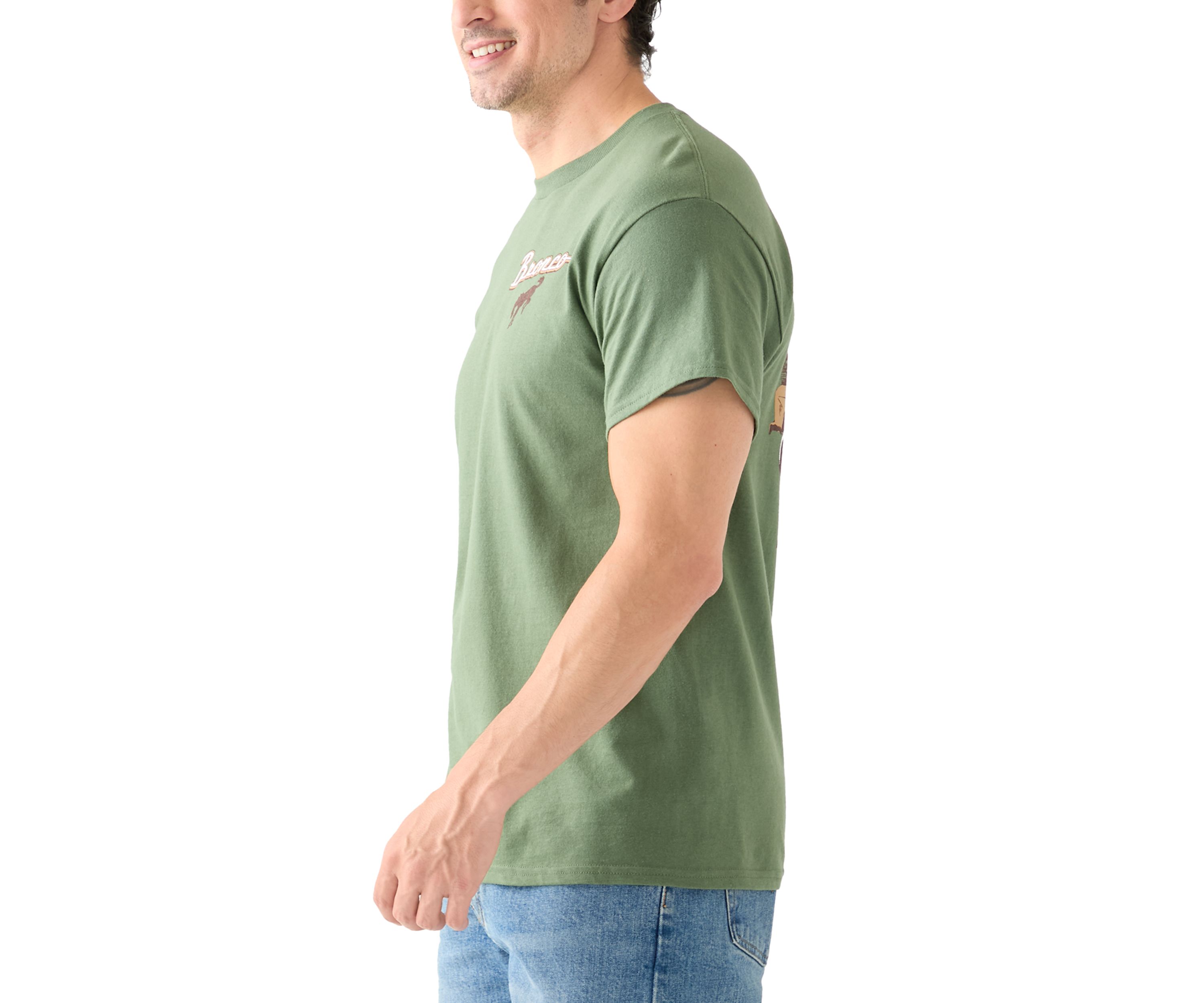 Bronco Sketch Graphic Crew Neck T-Shirt