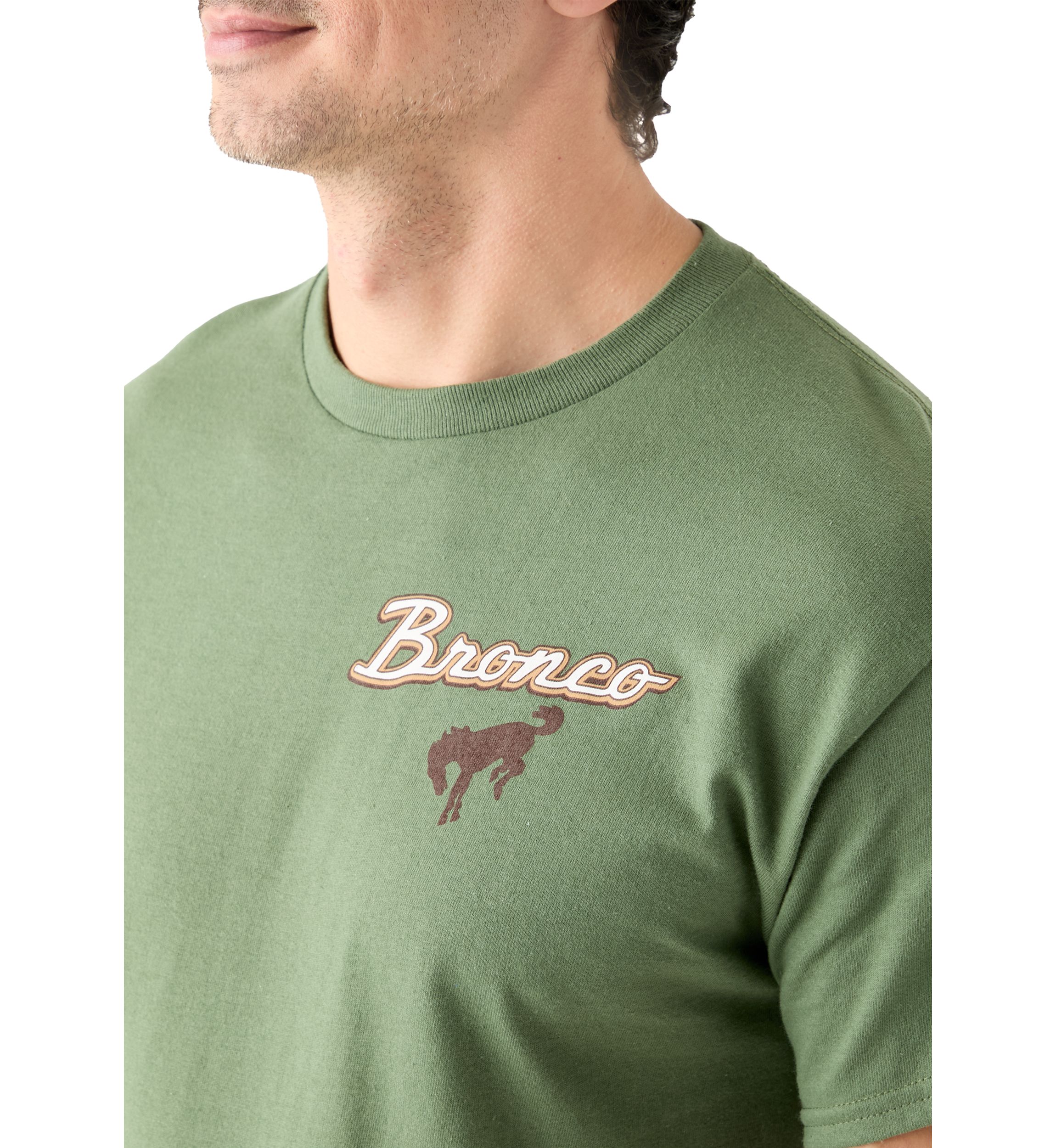 Bronco Sketch Graphic Crew Neck T-Shirt