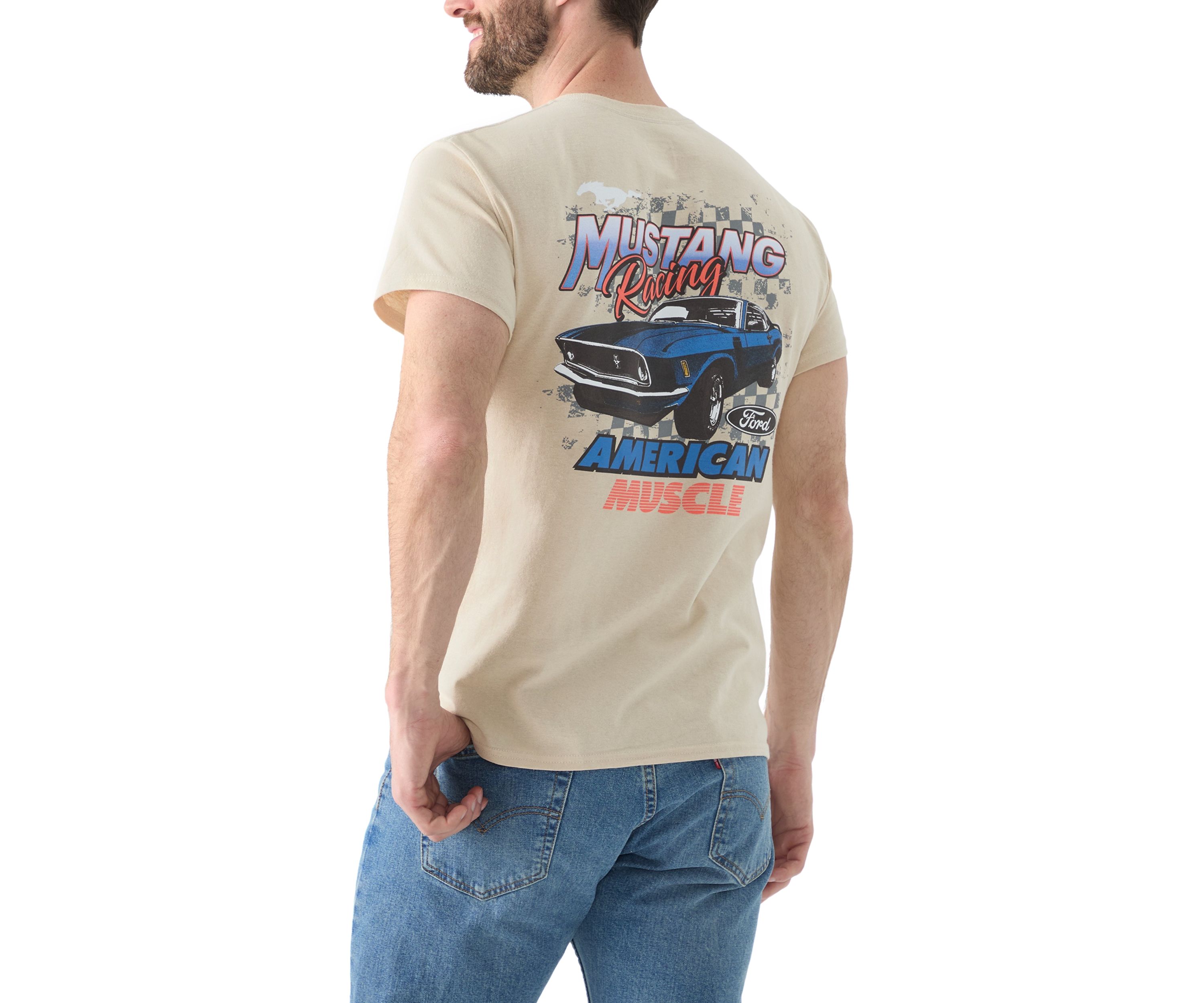 Mens American Muscle Mustang Graphic T-Shirt