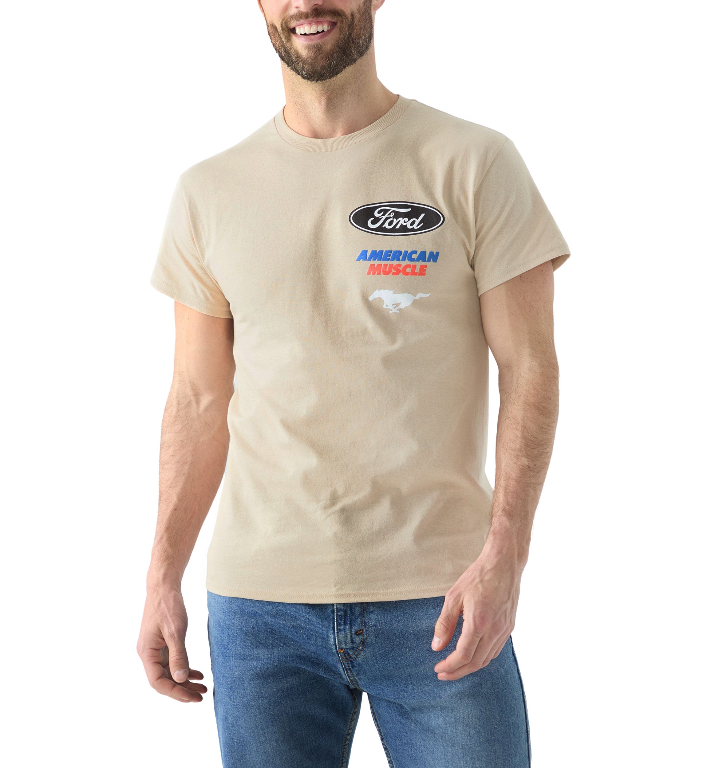 Mens American Muscle Mustang Graphic T-Shirt