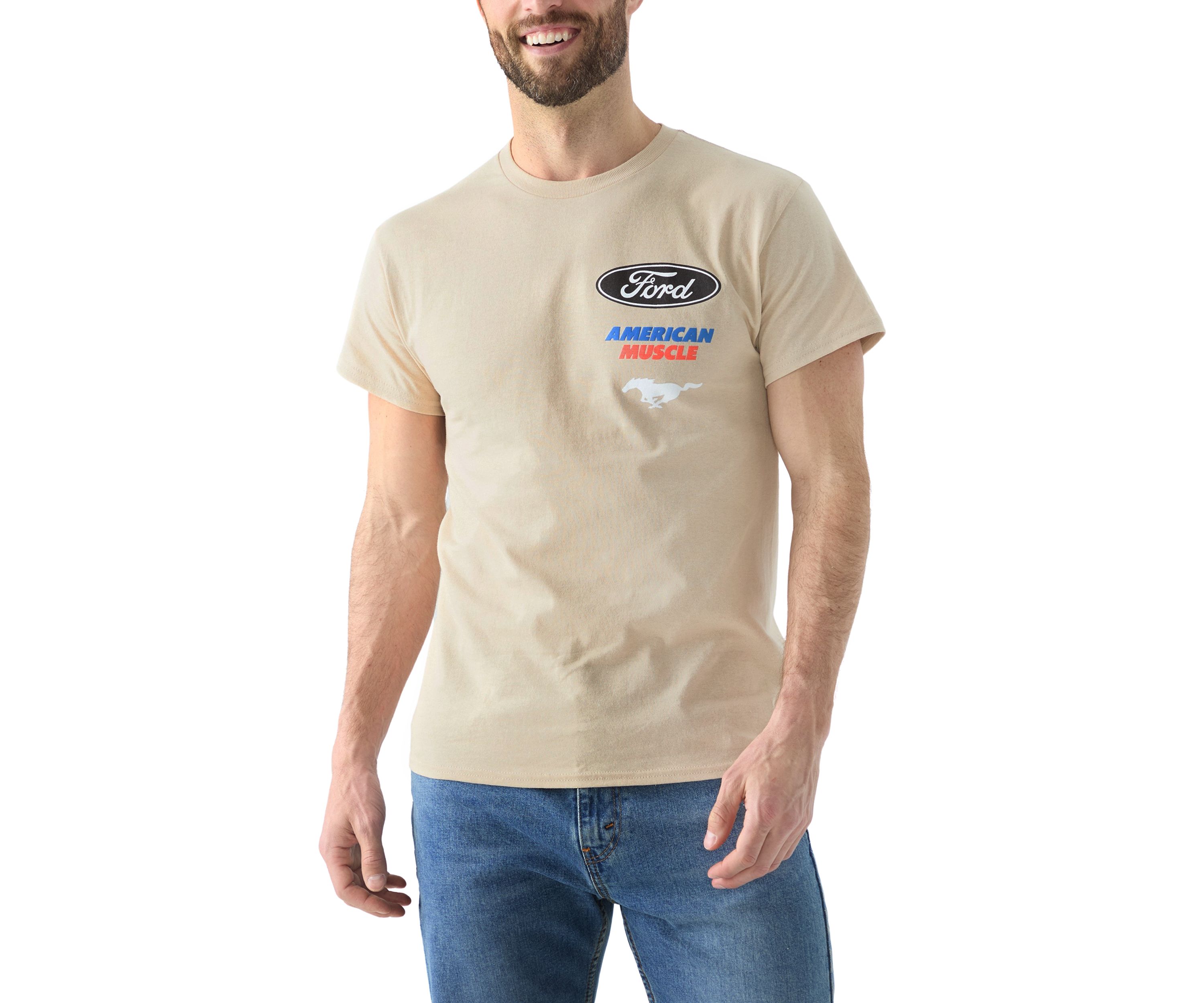 Mens American Muscle Mustang Graphic T-Shirt