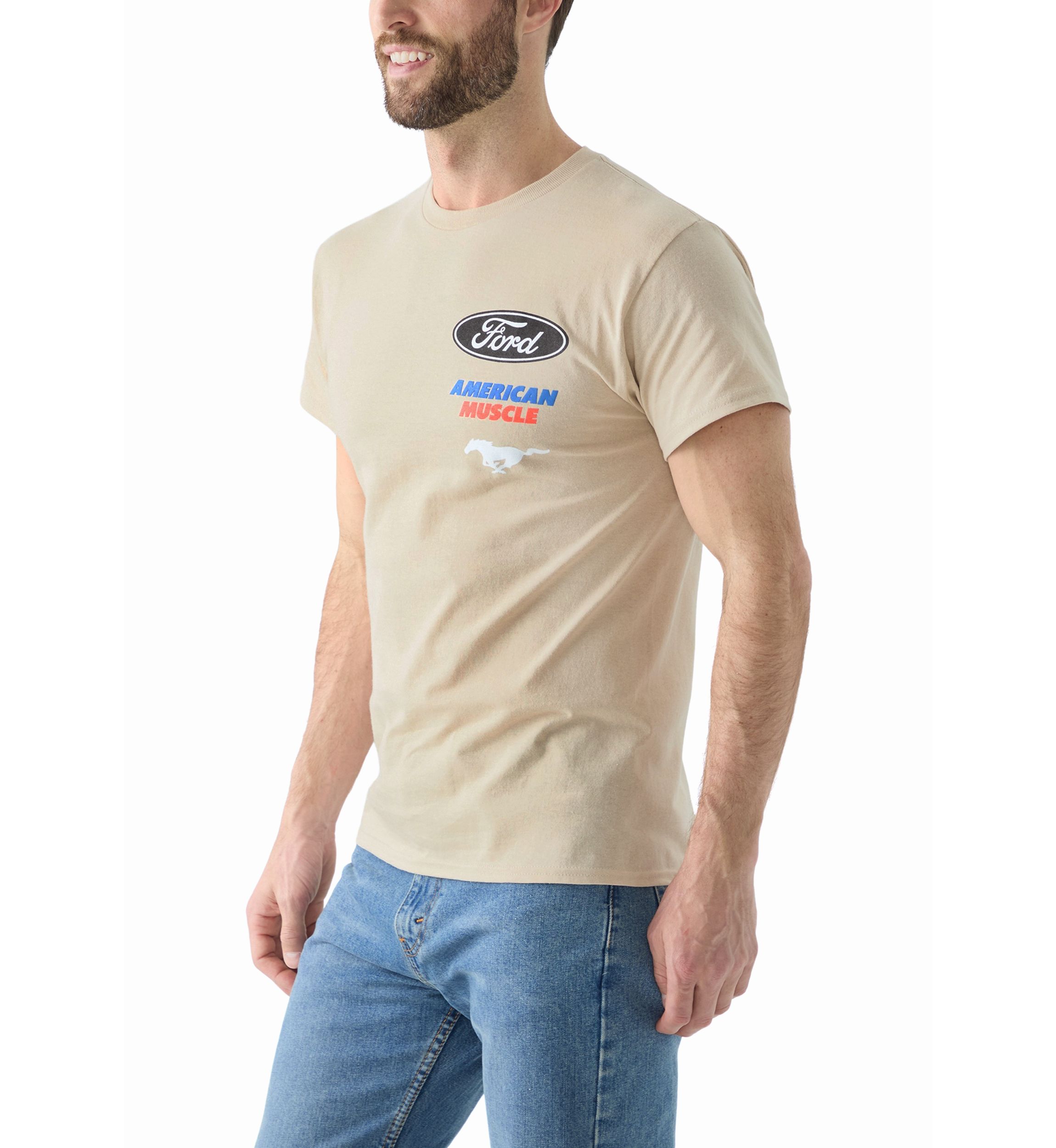 Mens American Muscle Mustang Graphic T-Shirt