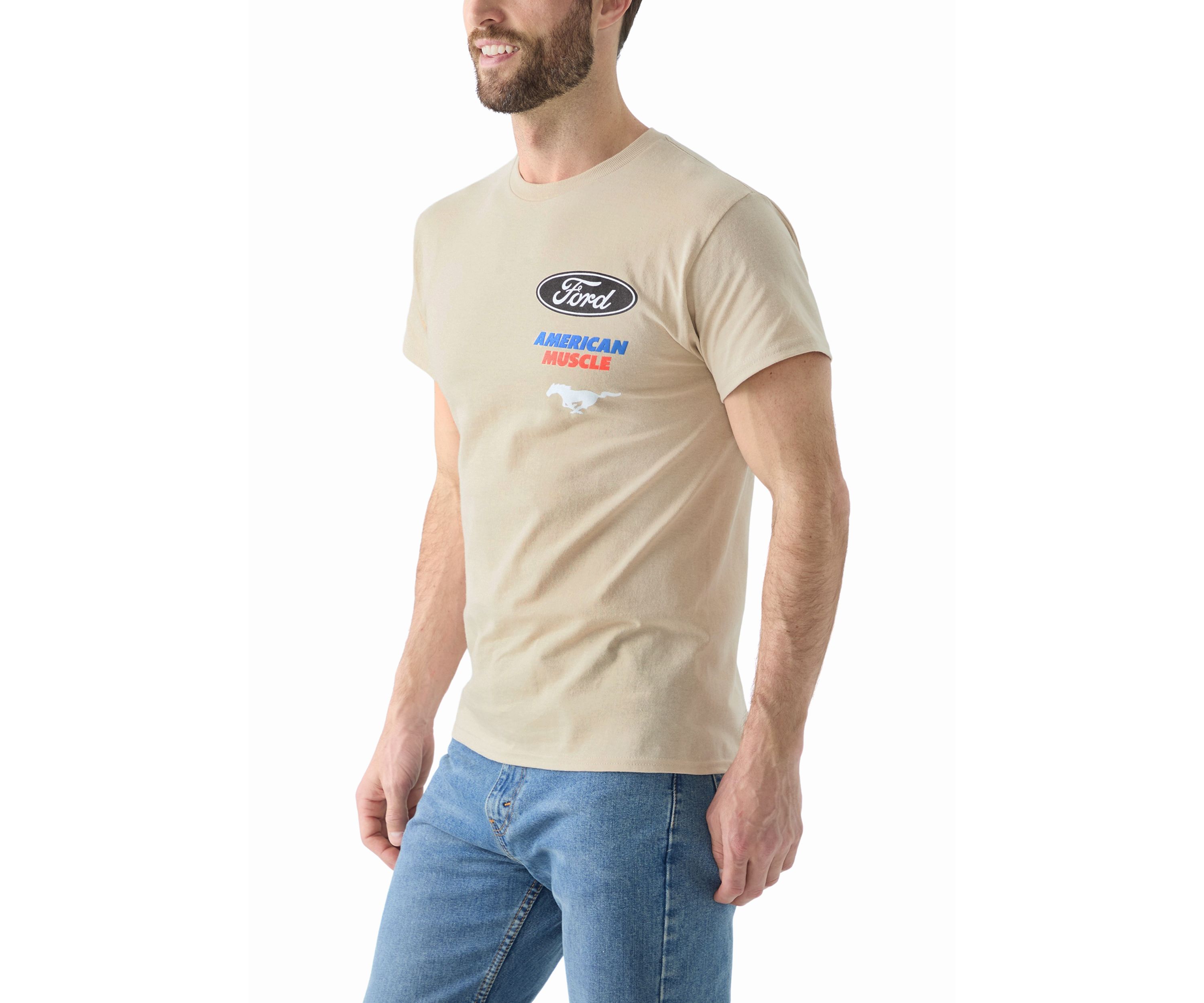 Mens American Muscle Mustang Graphic T-Shirt