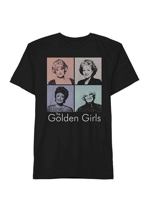 Golden Girls Mens Short Sleeve Screenprint Graphic T-Shirt