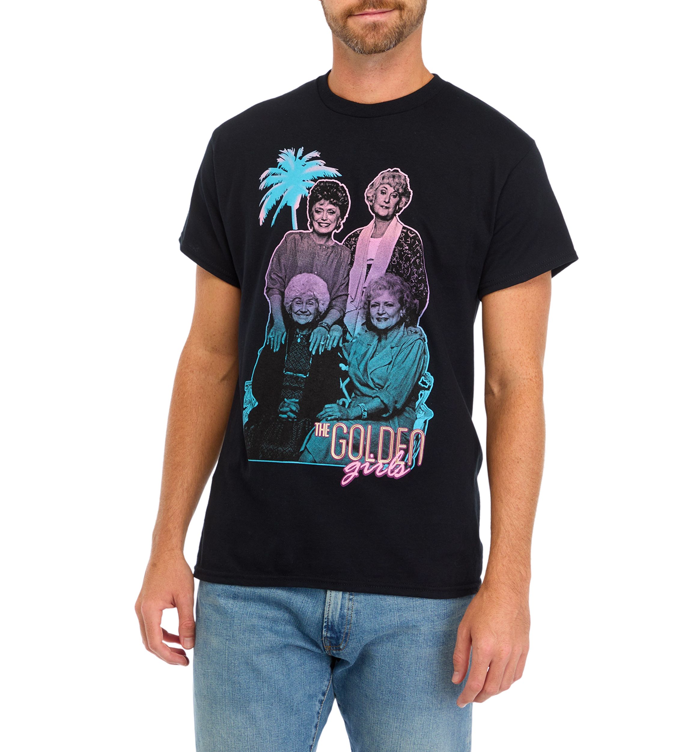 Contrast Gradient Graphic T-Shirt