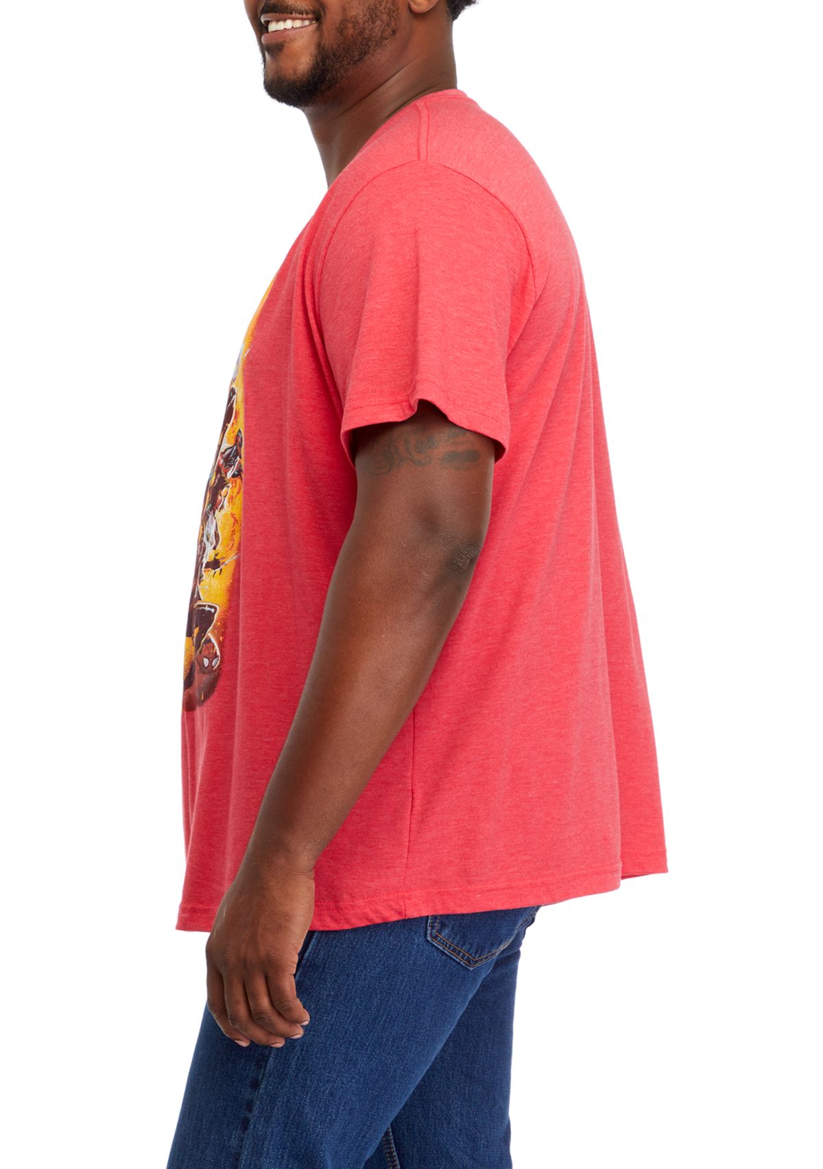 Big & Tall Short Sleeve Spider Man Graphic T-Shirt 