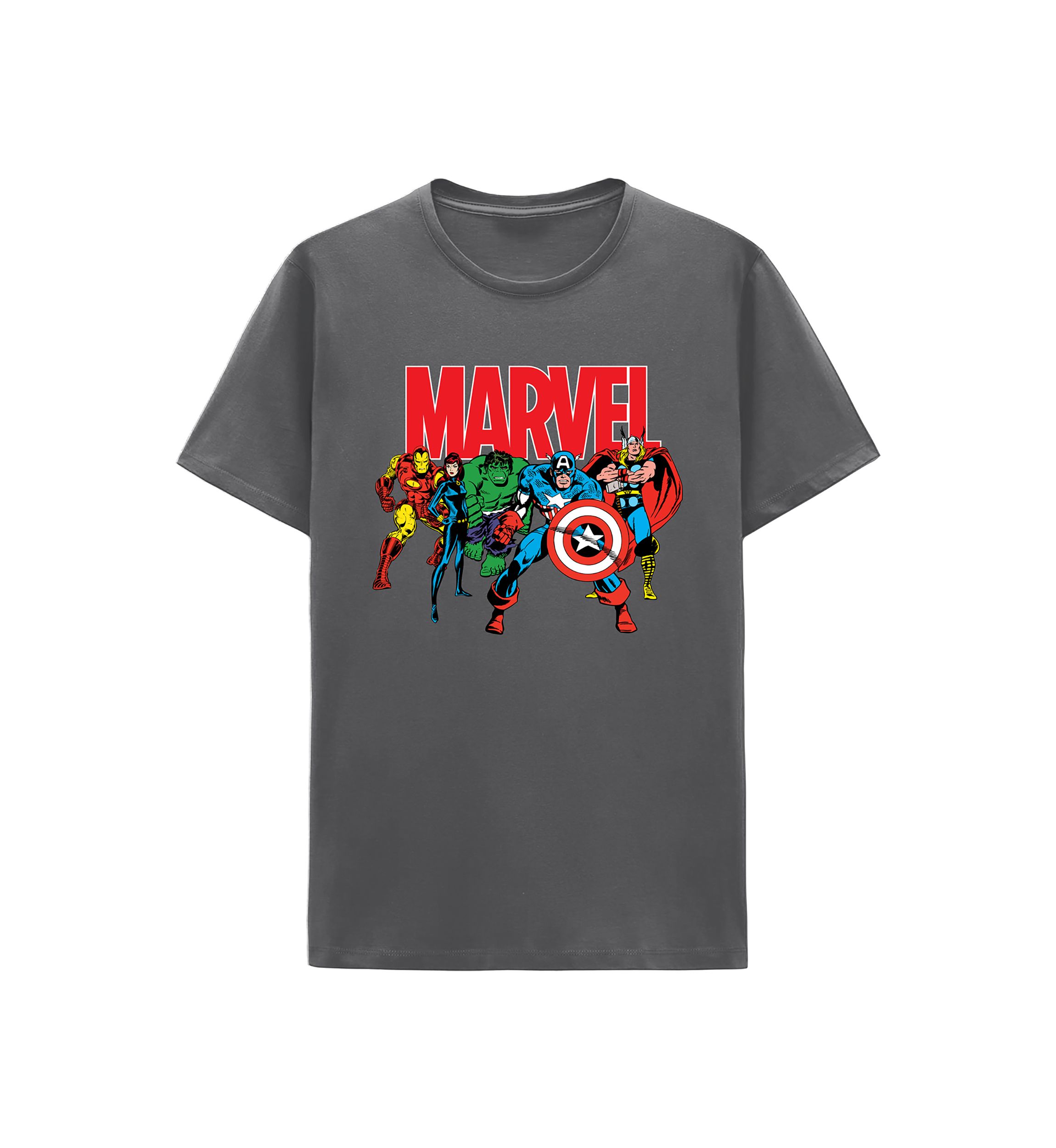 Mens Team Marvel Graphic T-Shirt 