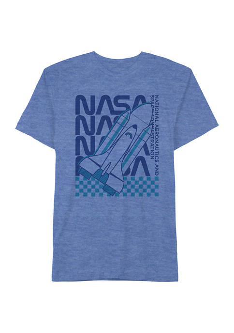 NASA Checker Graphic T-Shirt