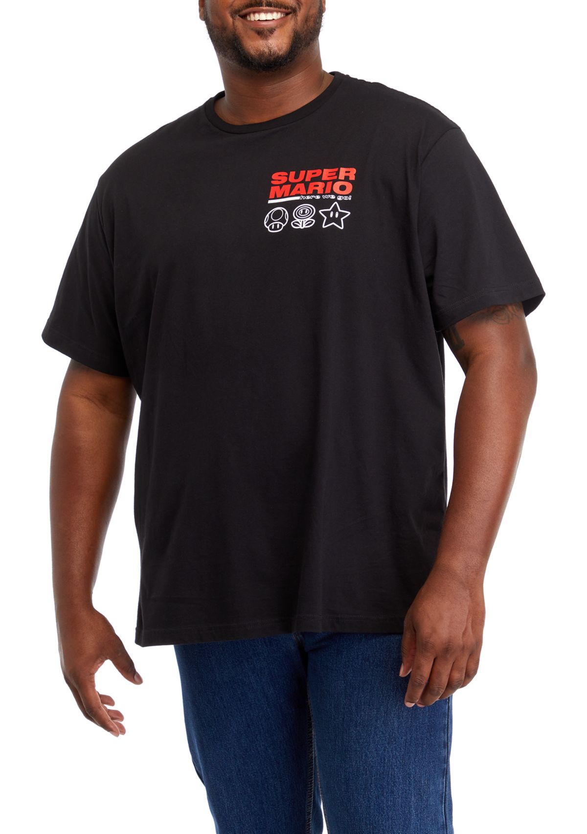 Big & Tall Super Mario Graphic T-Shirt 