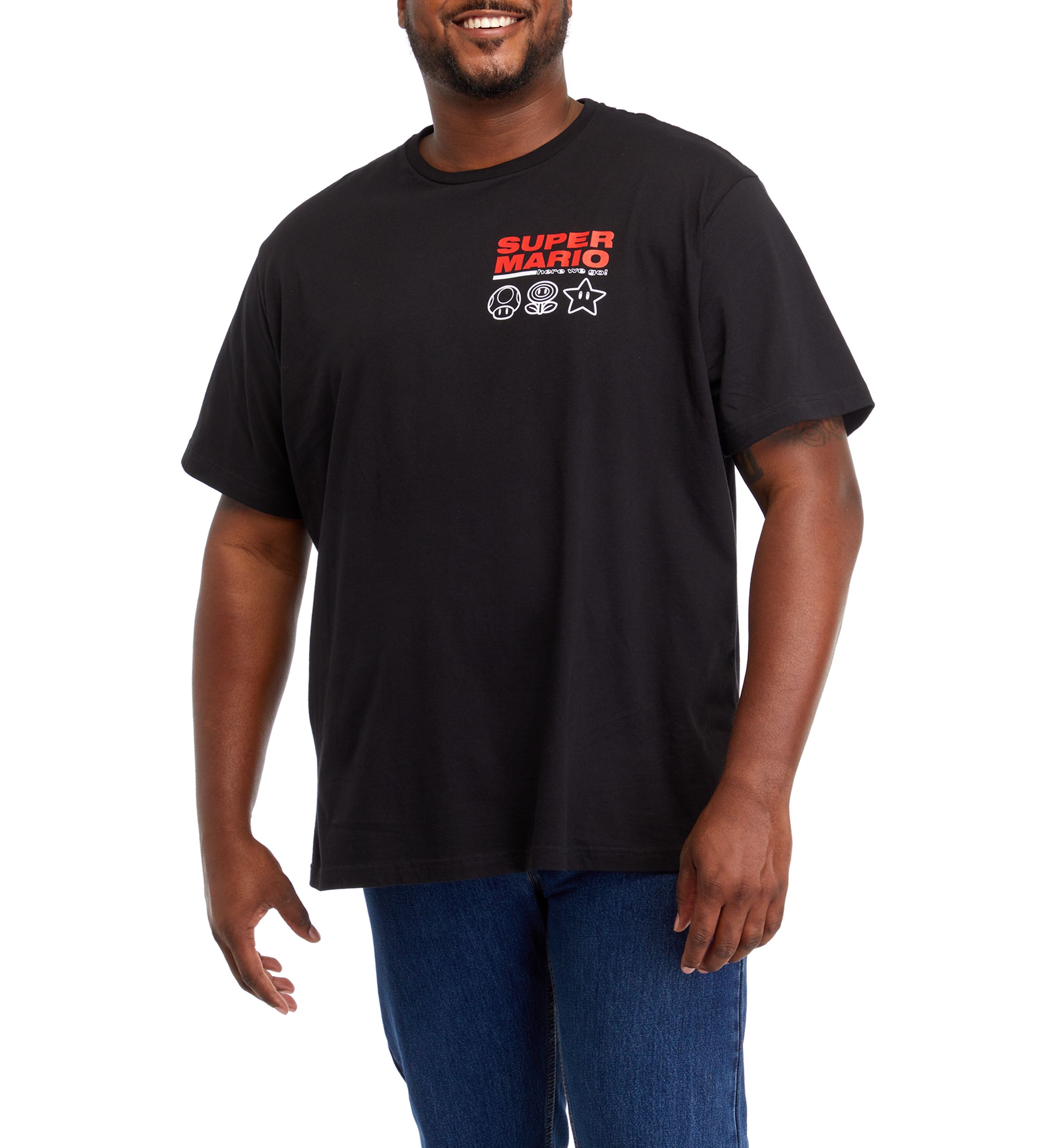 Big & Tall Super Mario Graphic T-Shirt 