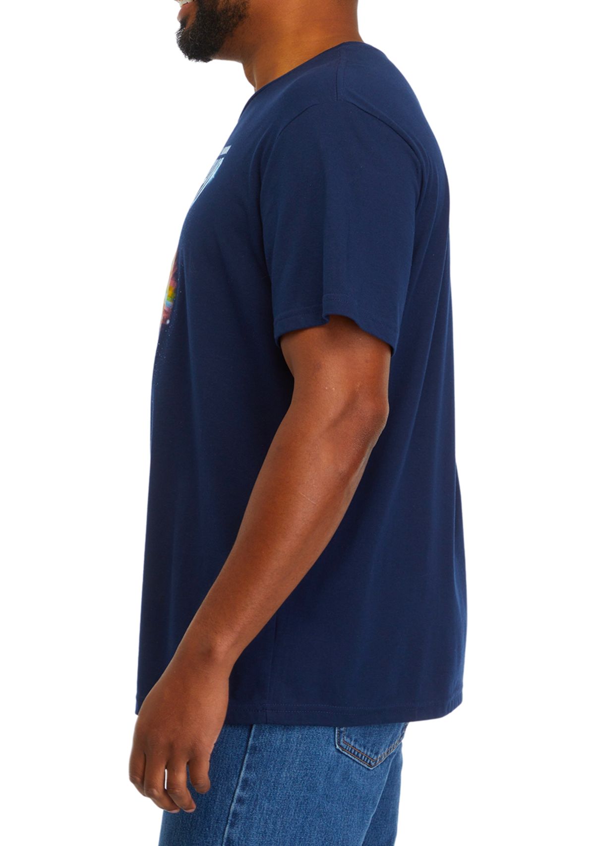 Big & Tall Short Sleeve Moon Iris Pink Floyd Graphic T-Shirt