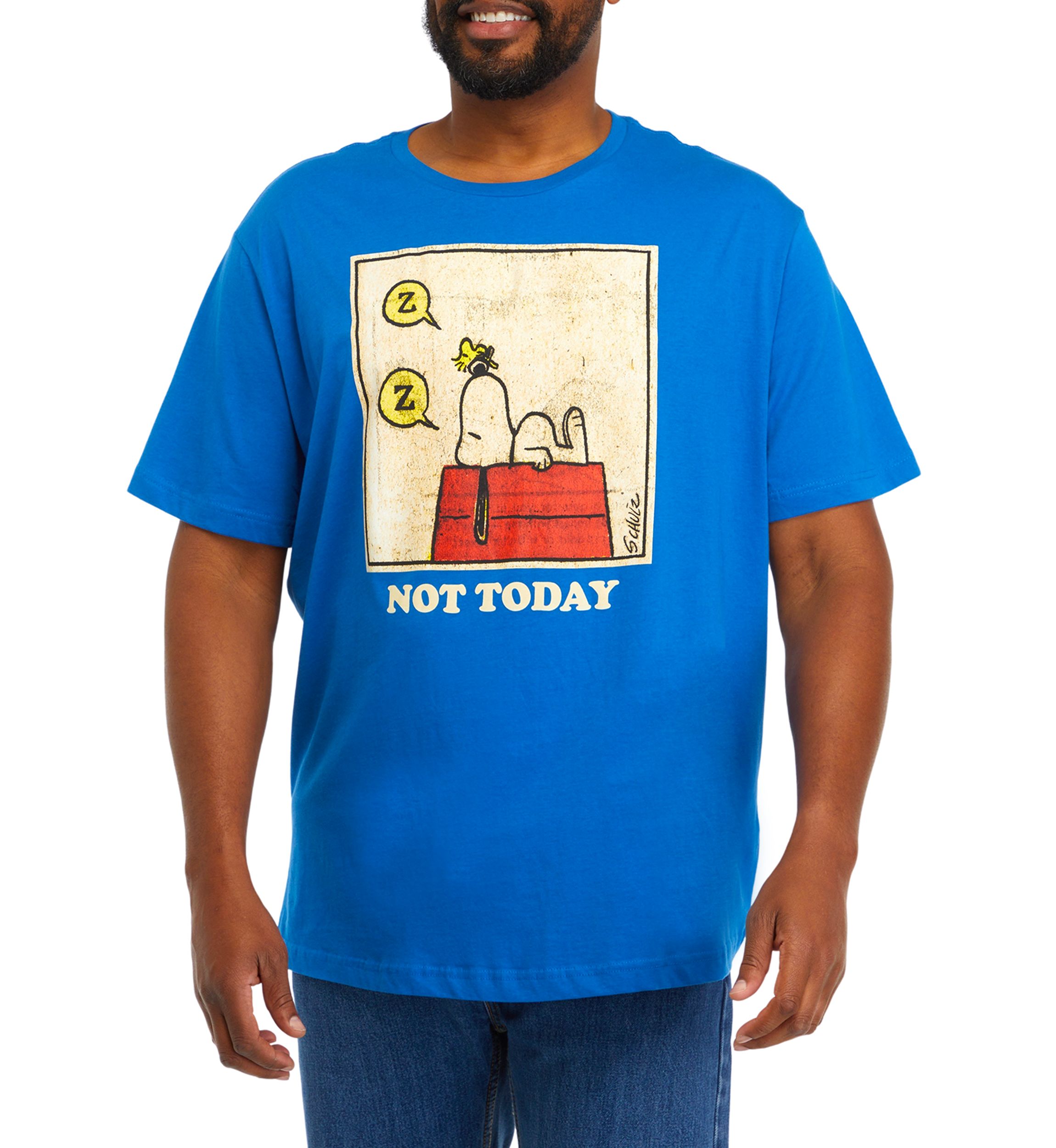 Big & Tall Short Sleeve Not Today Snoopy Graphic T-Shirt