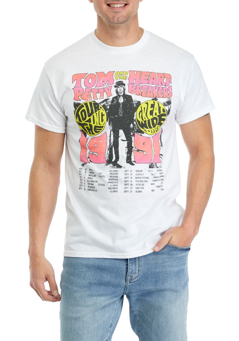 Mens Tom Petty Heart Graphic T-Shirt