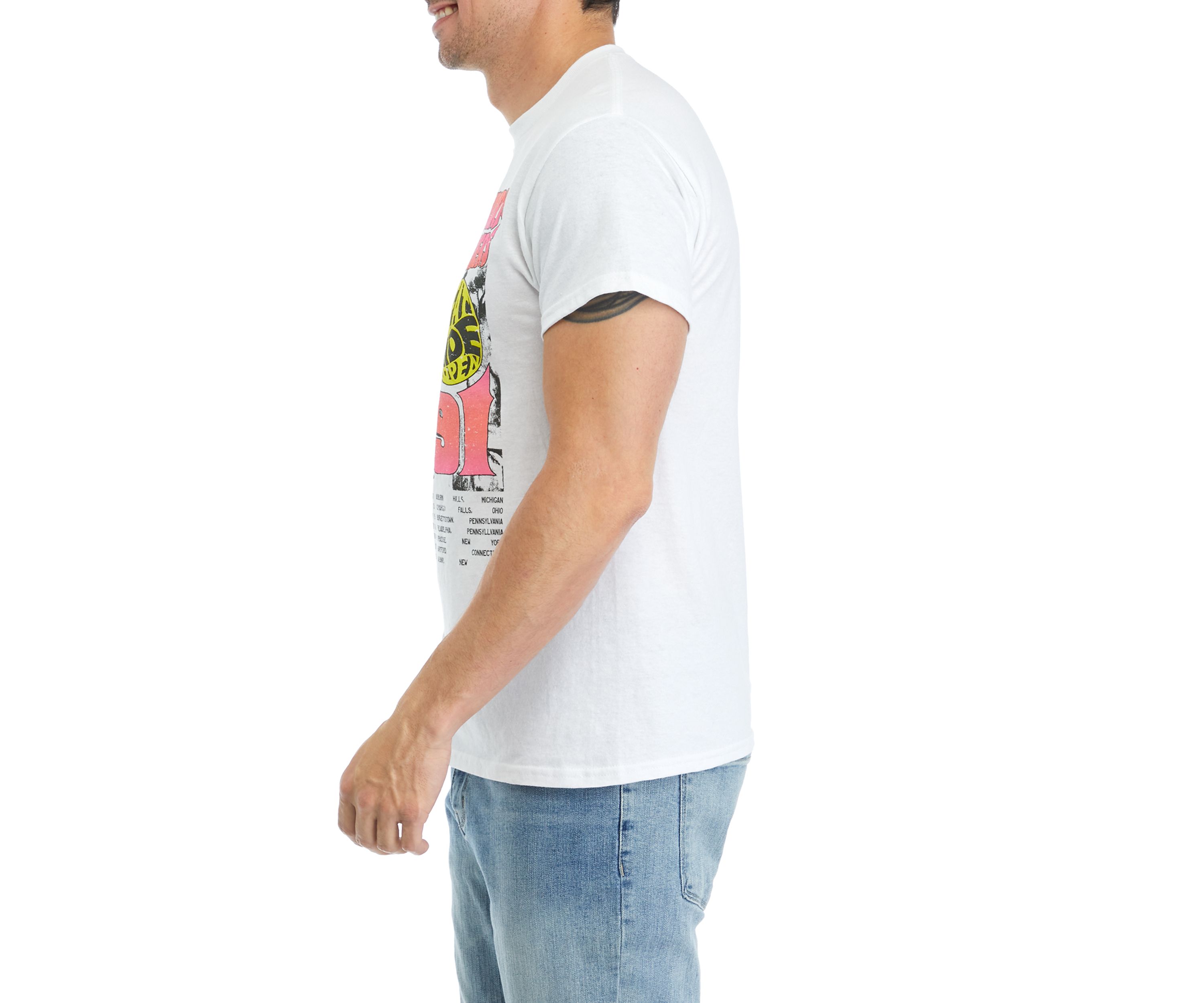 Mens Tom Petty Heart Graphic T-Shirt