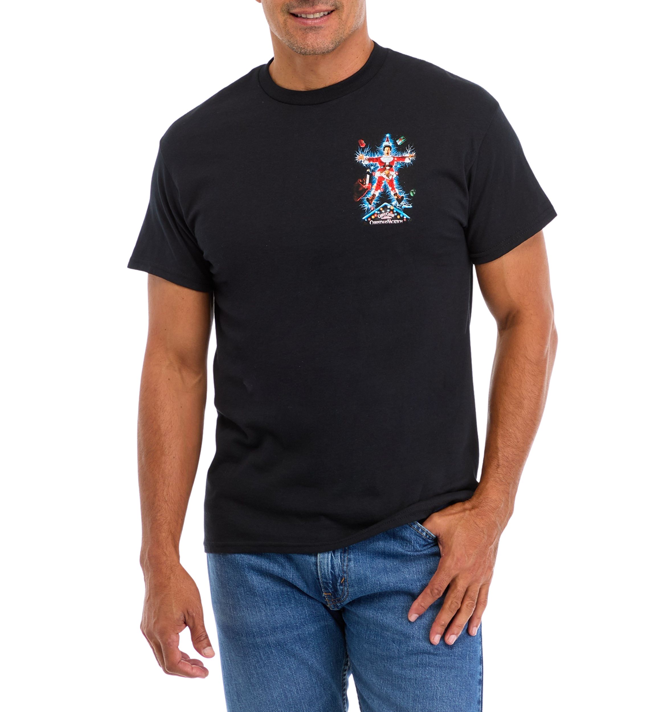 Electric Santa Short Sleeve Graphic T-Shirt