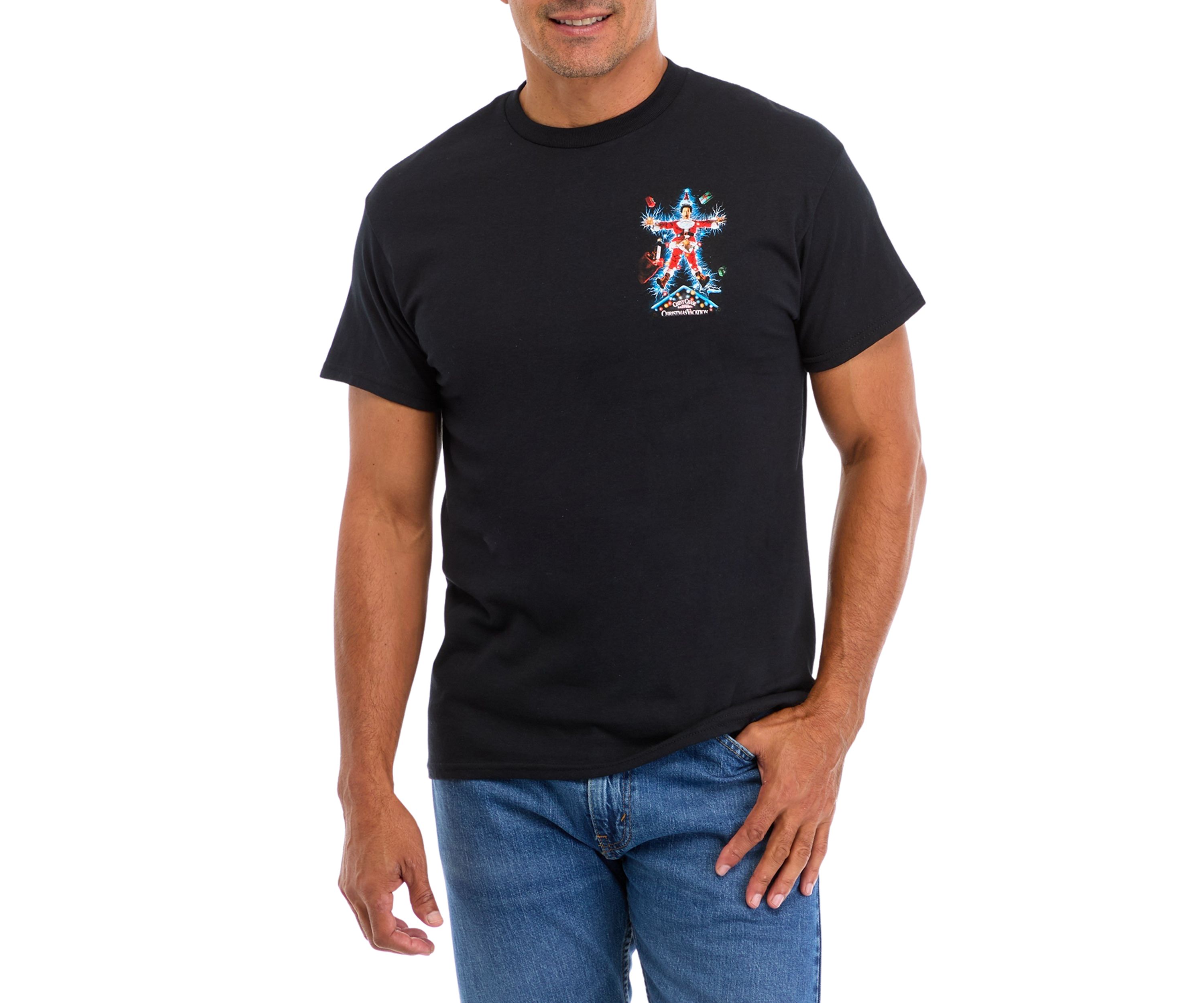 Electric Santa Short Sleeve Graphic T-Shirt