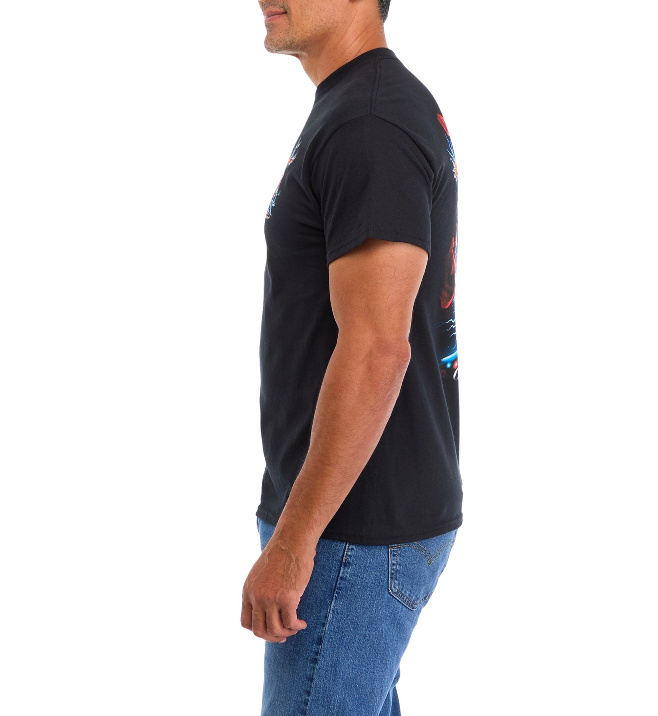 Electric Santa Short Sleeve Graphic T-Shirt