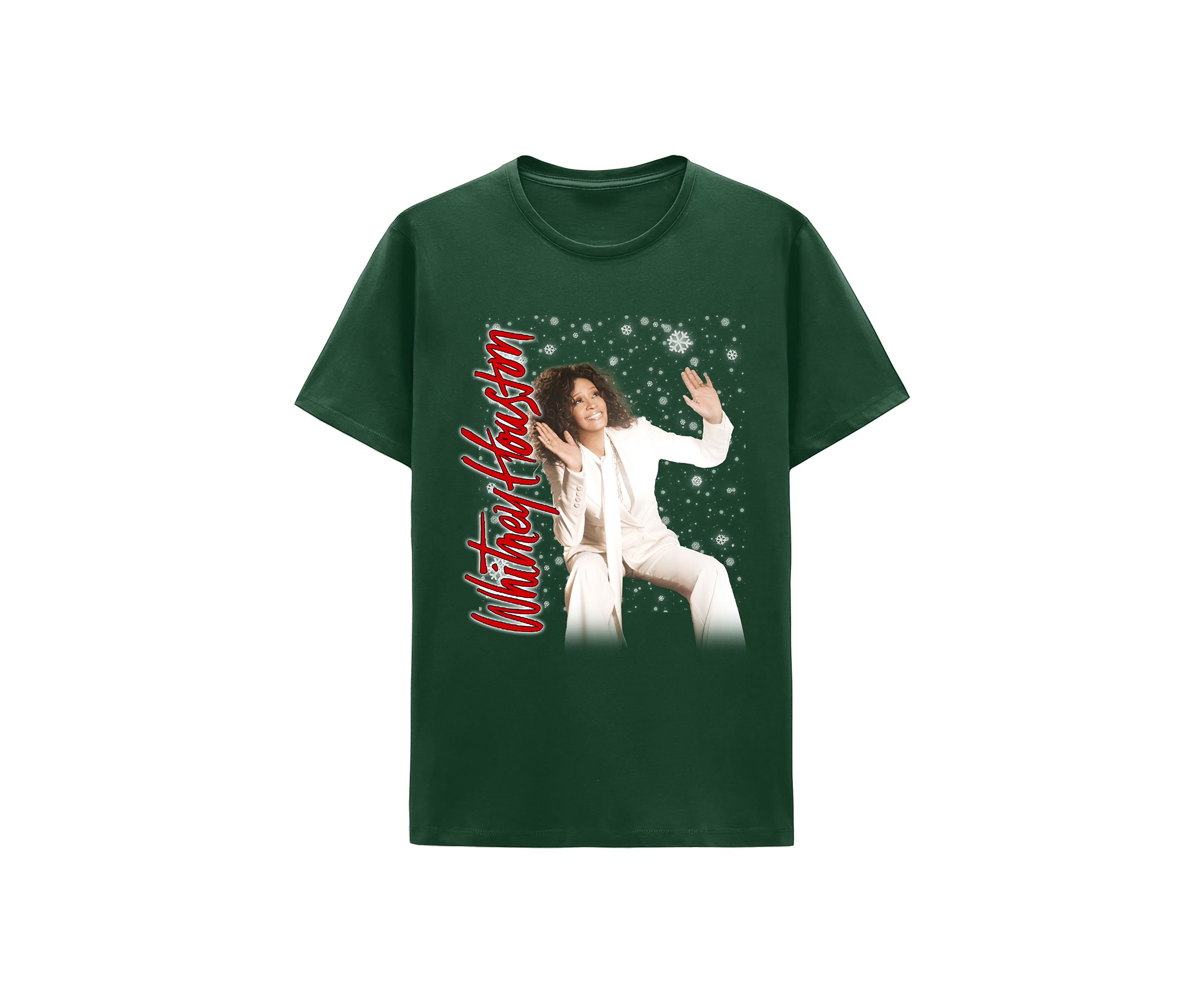 Whitney Houston Snow Graphic T-Shirt 